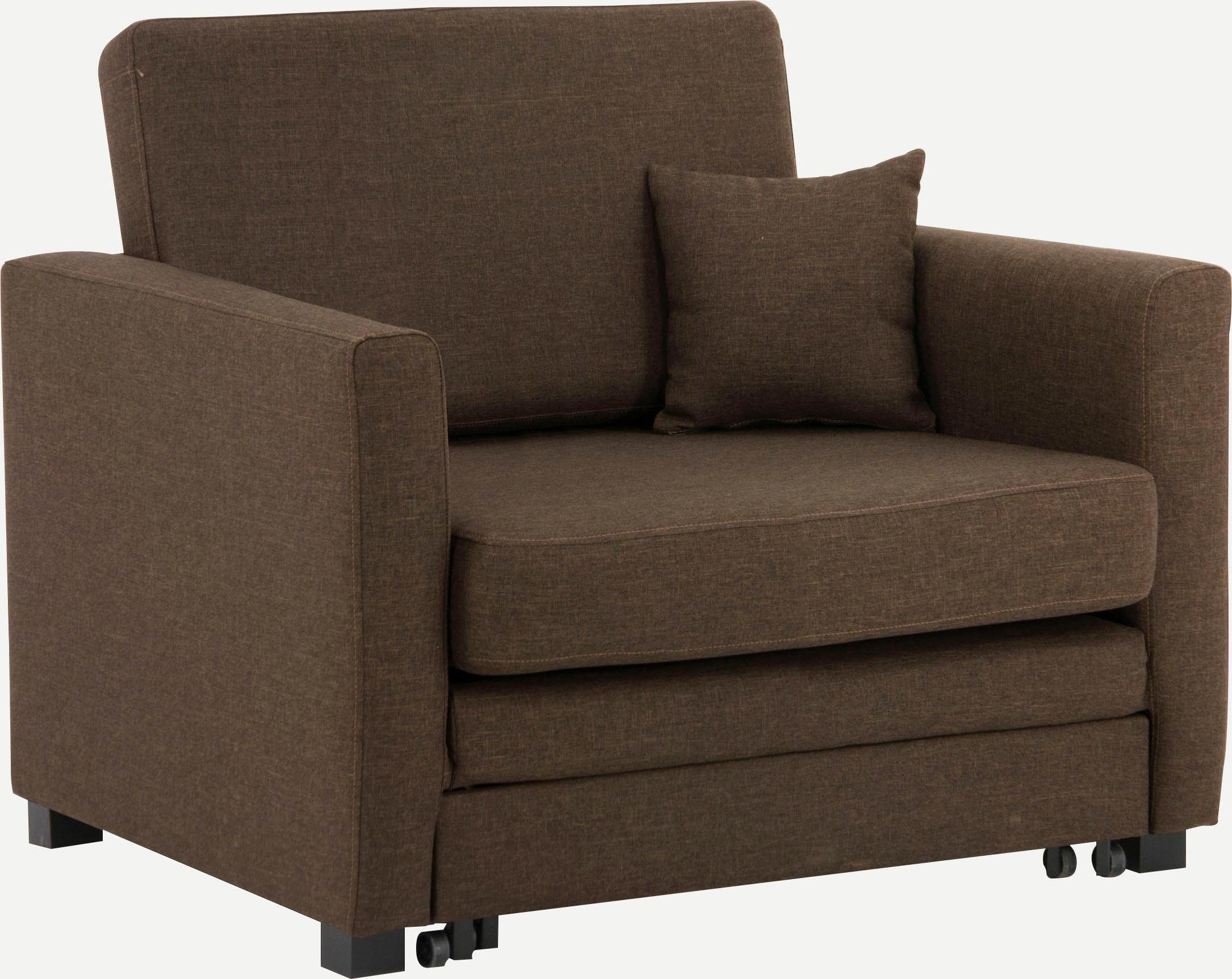 Home affaire Fauteuil Mexico slaapfauteuil met uittrekbare slaapfunctie, bxdxh: 98x83x87 cm