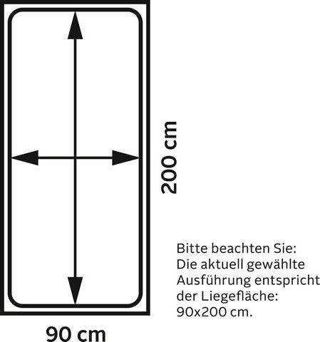 Wimex Bed Liverpool, 3 breedtes om uit te kiezen, Made in Germany
