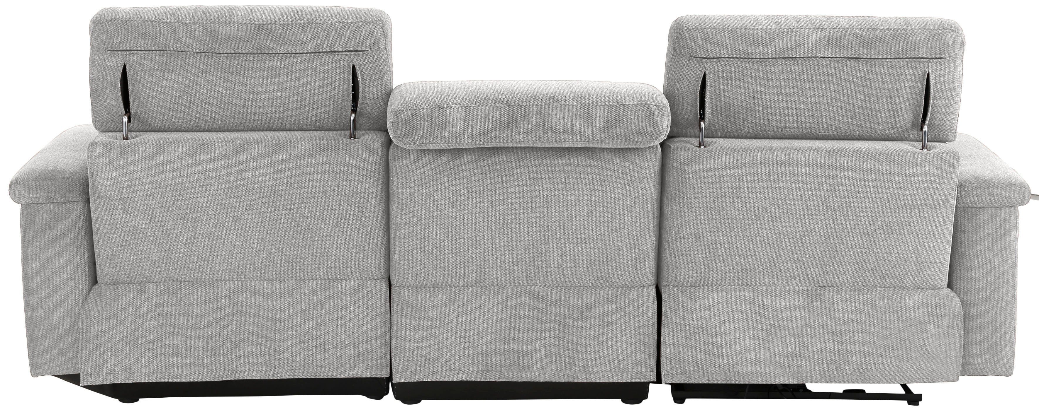 Home affaire Hoekbank Binado, L-vorm, met handmatige of elektrische relaxfunctie met usb-aansluiting
