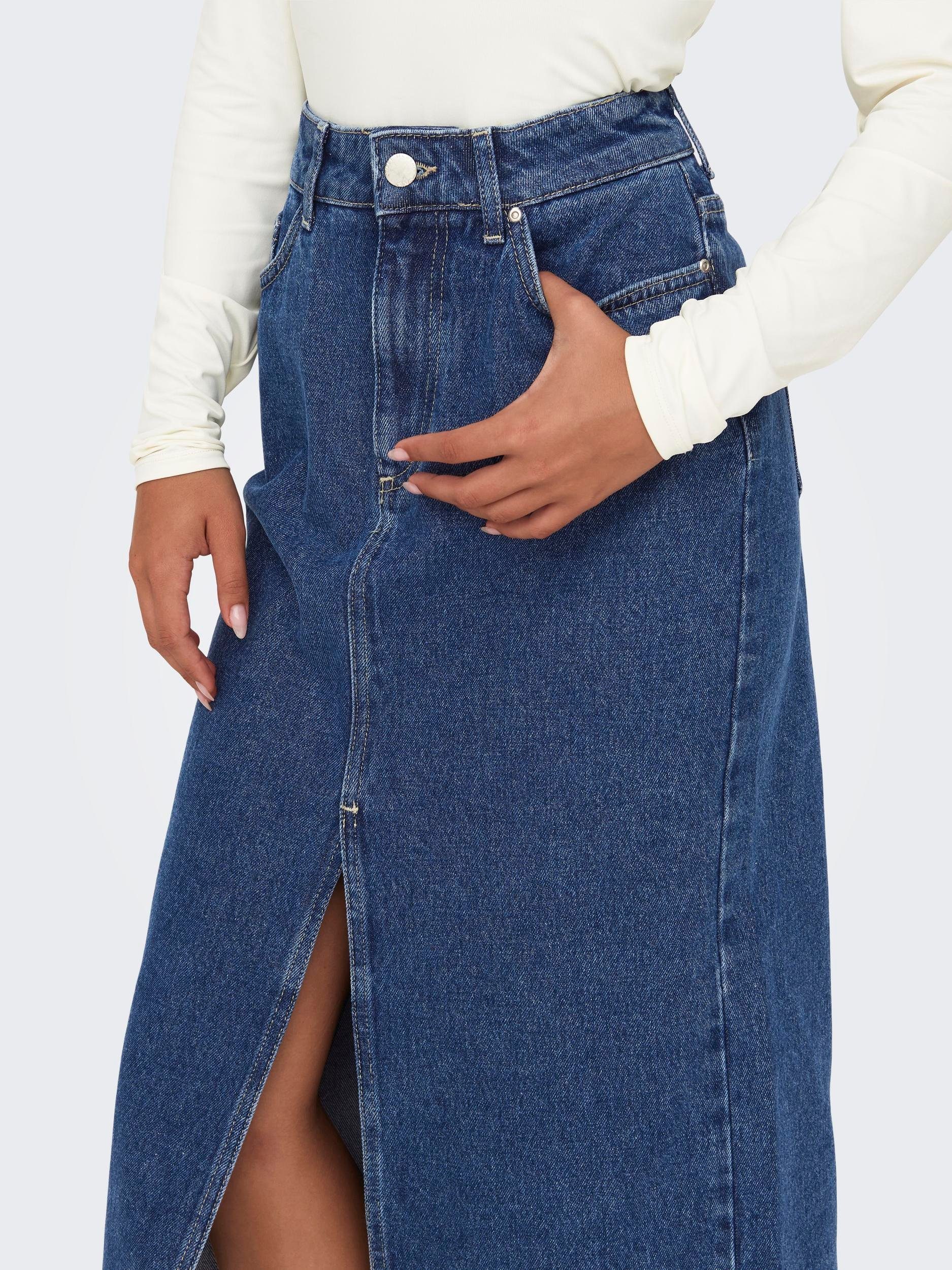 Only Jeans rok ONLBIANCA MIDI SKIRT DNM REA NOOS