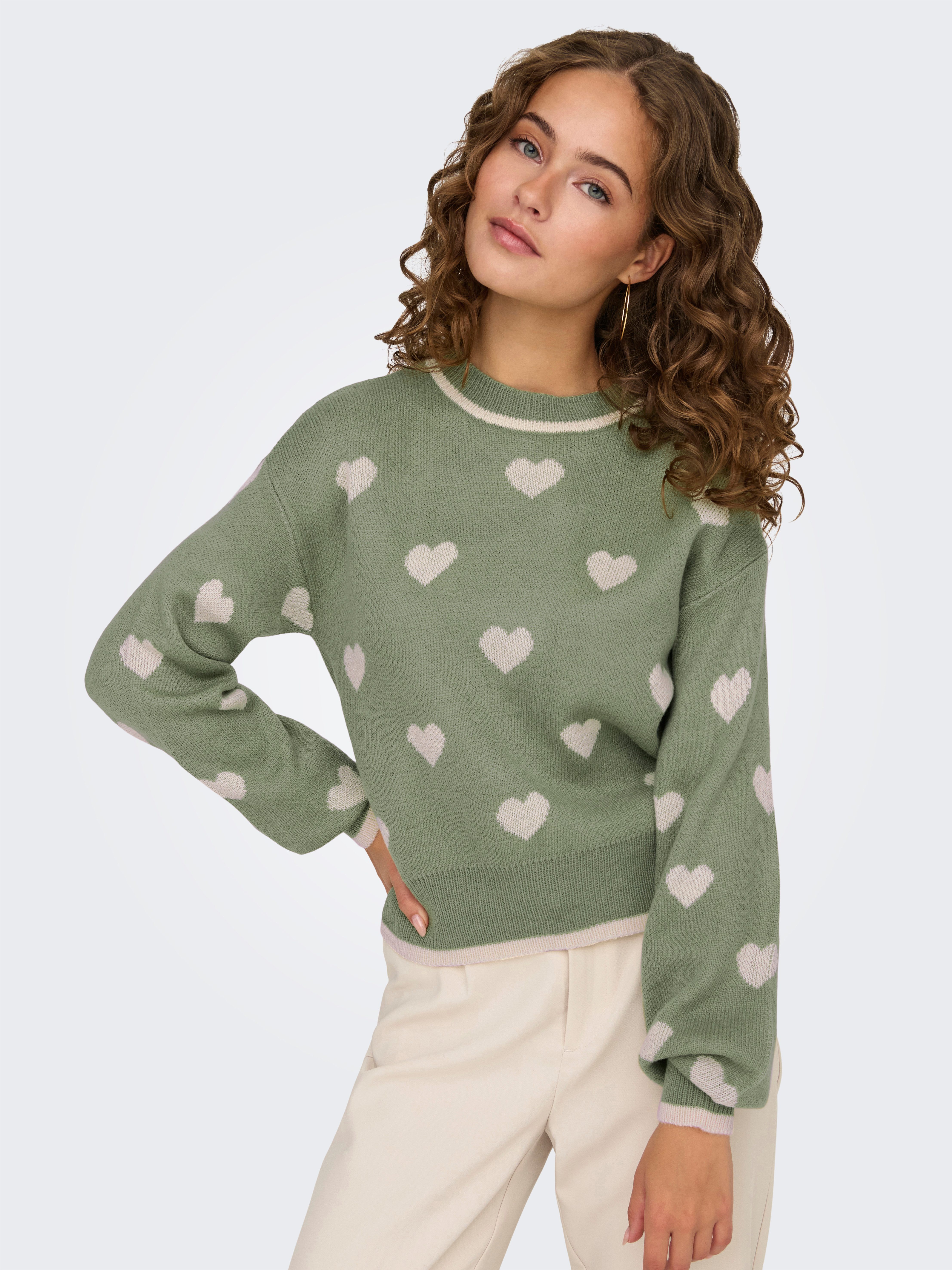JDY Trui met ronde hals JDYROMANCE L/S JACQ. PULLOVER KNT NOOS
