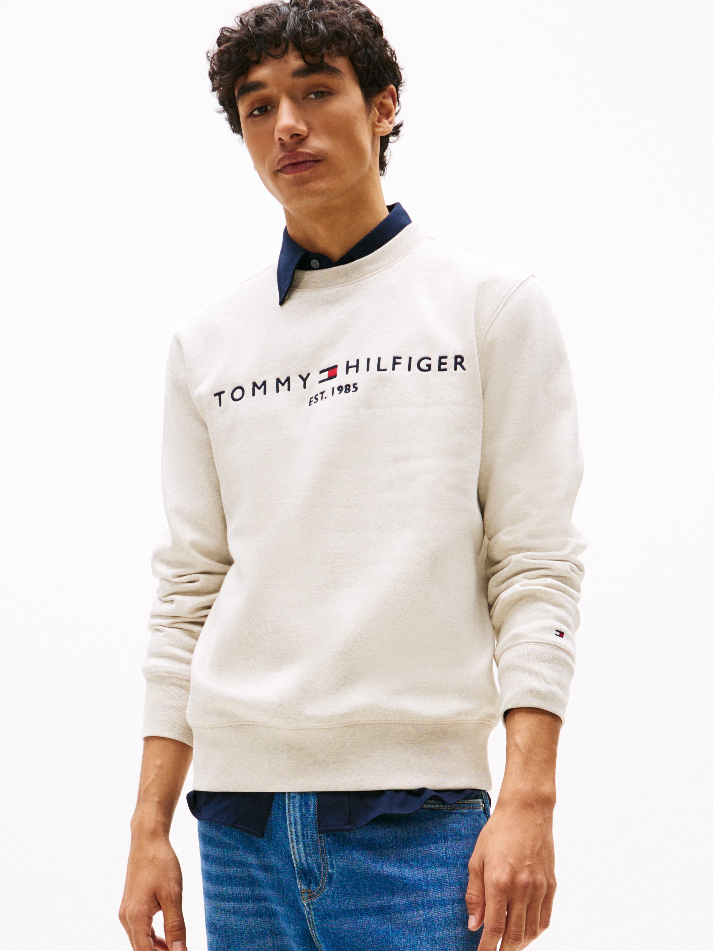 Tommy Hilfiger Sweatshirt TOMMY LOGO SWEATSHIRT met ronde hals en borduursel