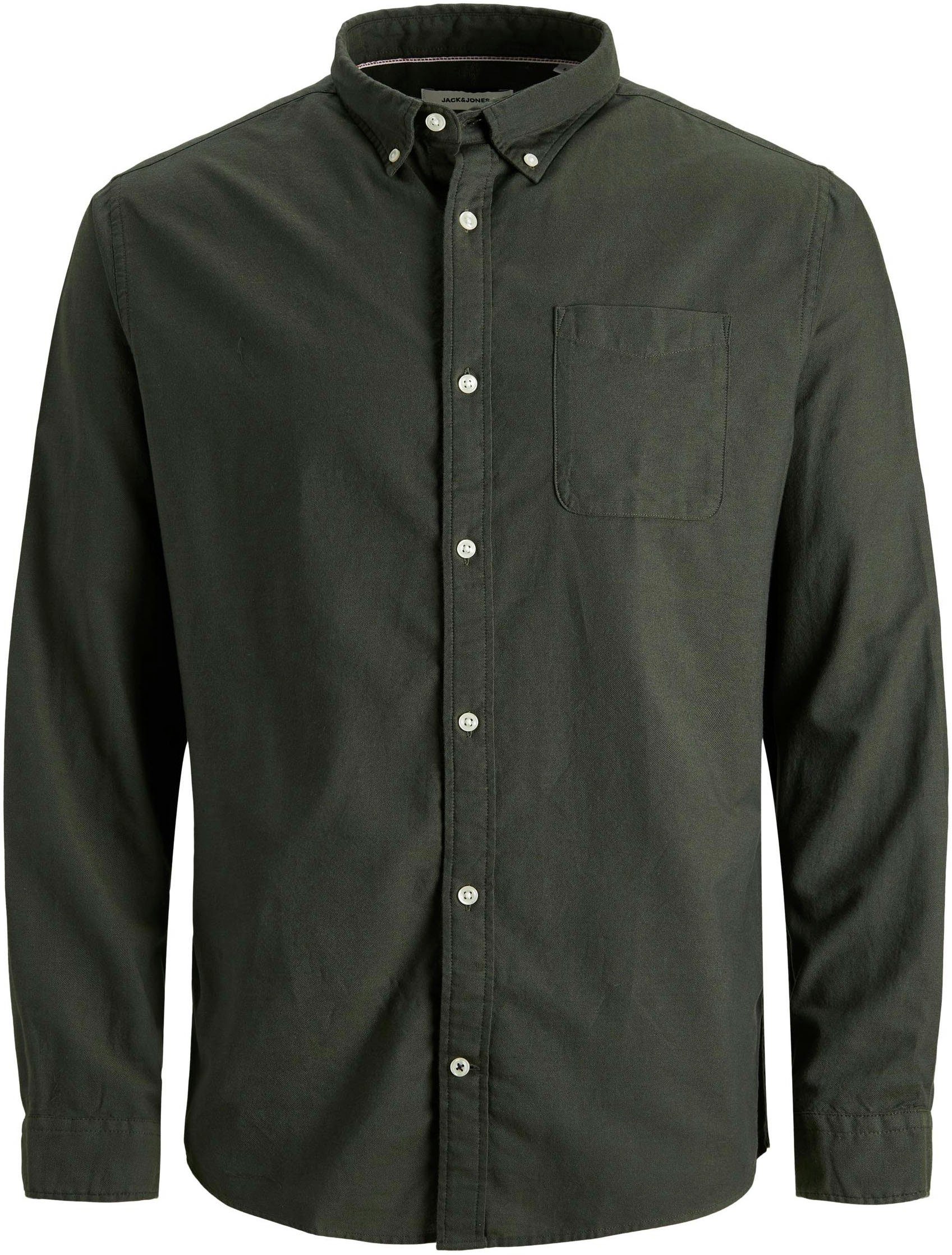 Jack & Jones PlusSize Overhemd met lange mouwen JJ JJEOXFORD SHIRT L/S