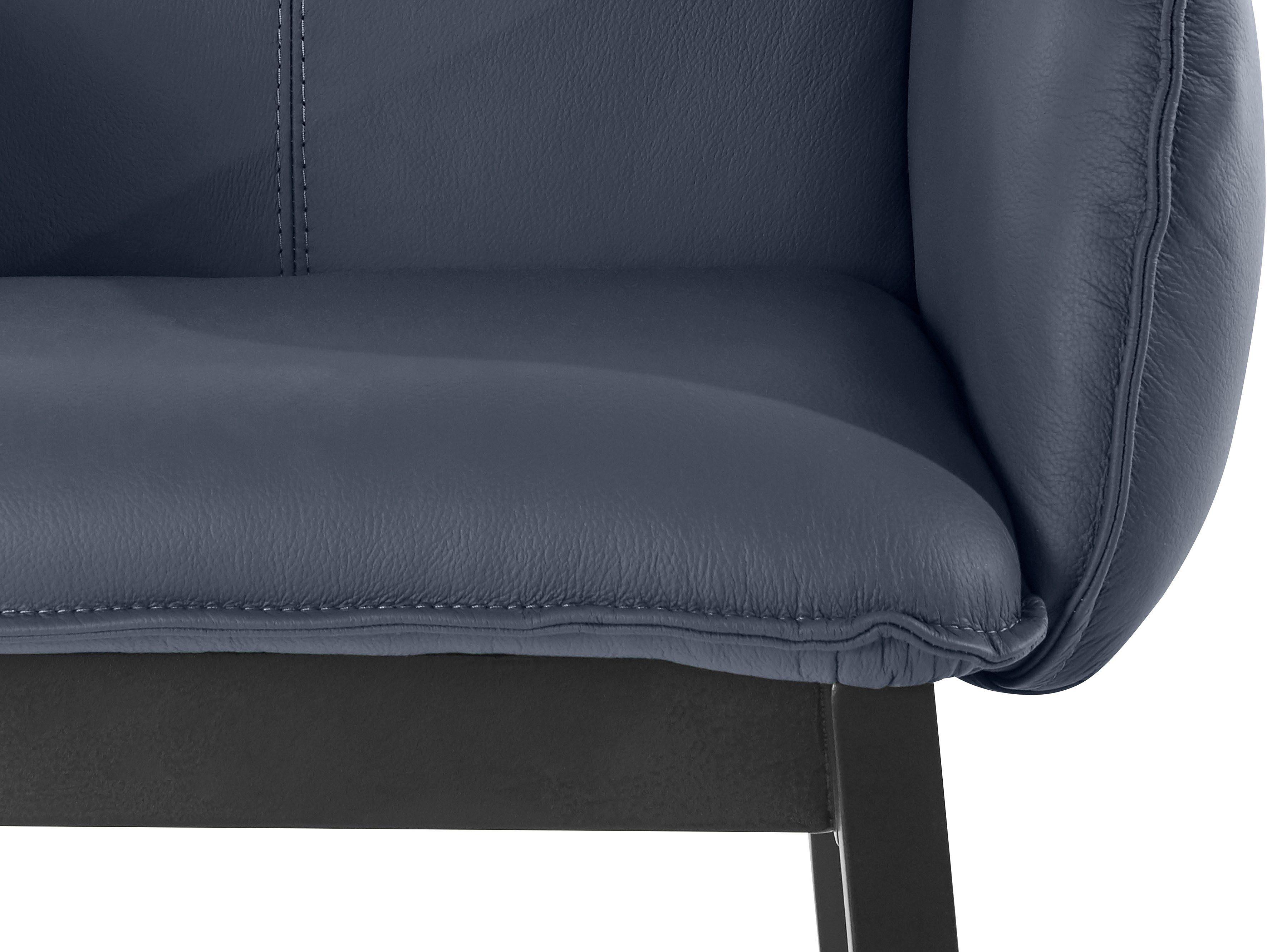 Home affaire Stoel met armleuningen Model 6 Bekleding van microvezel of leer, frame is beuken in zwart gelakt (2 stuks)