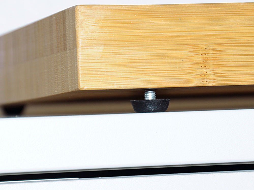 KESPER for kitchen & home Snijplank 100% fsc®-gecertificeerd bamboe, twee schroefvoeten - schuine oppervlakte