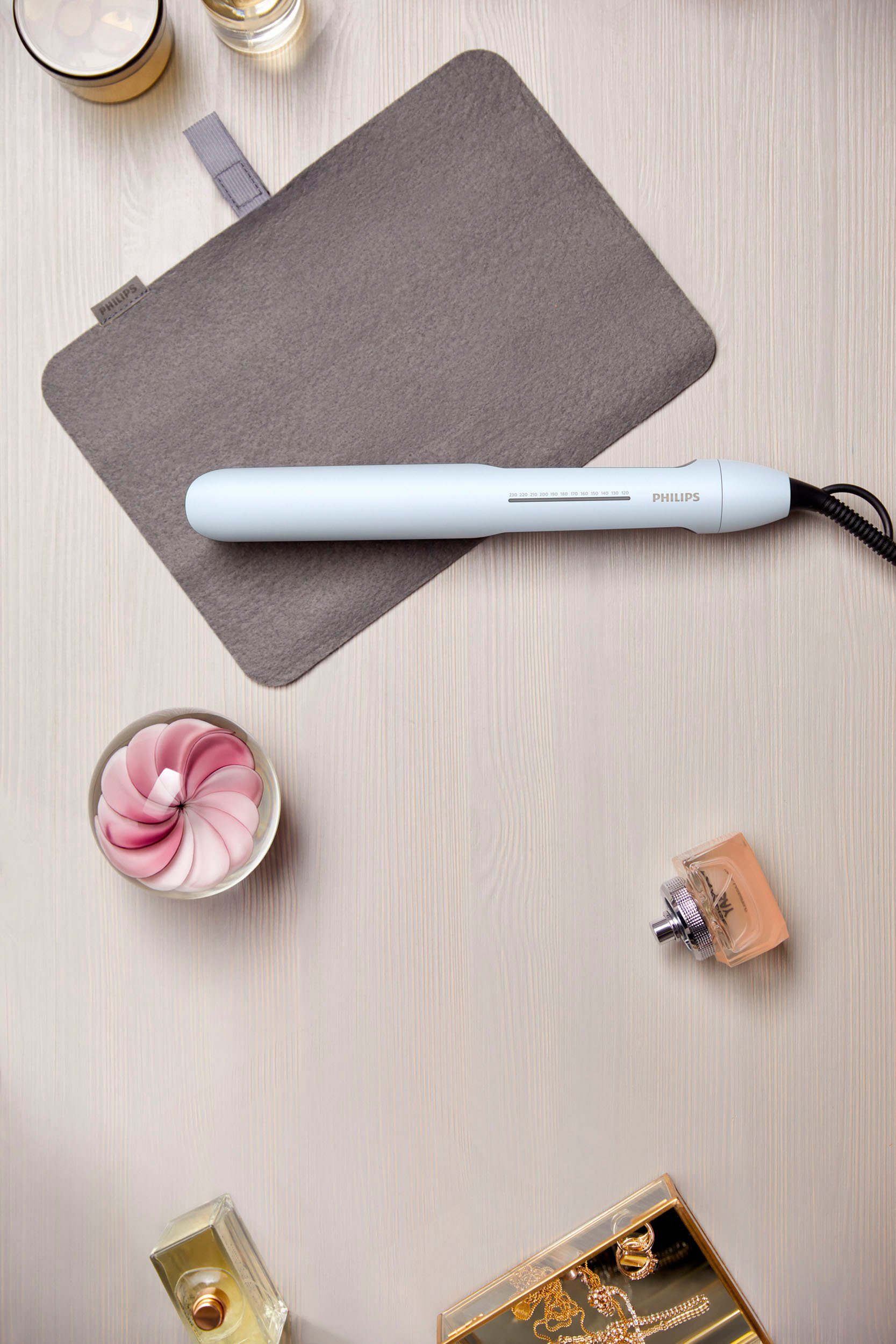 Philips Straightener Series 5000 BHS520/00 met thermoshield technologie, ionisatie functie, 12 instellingen