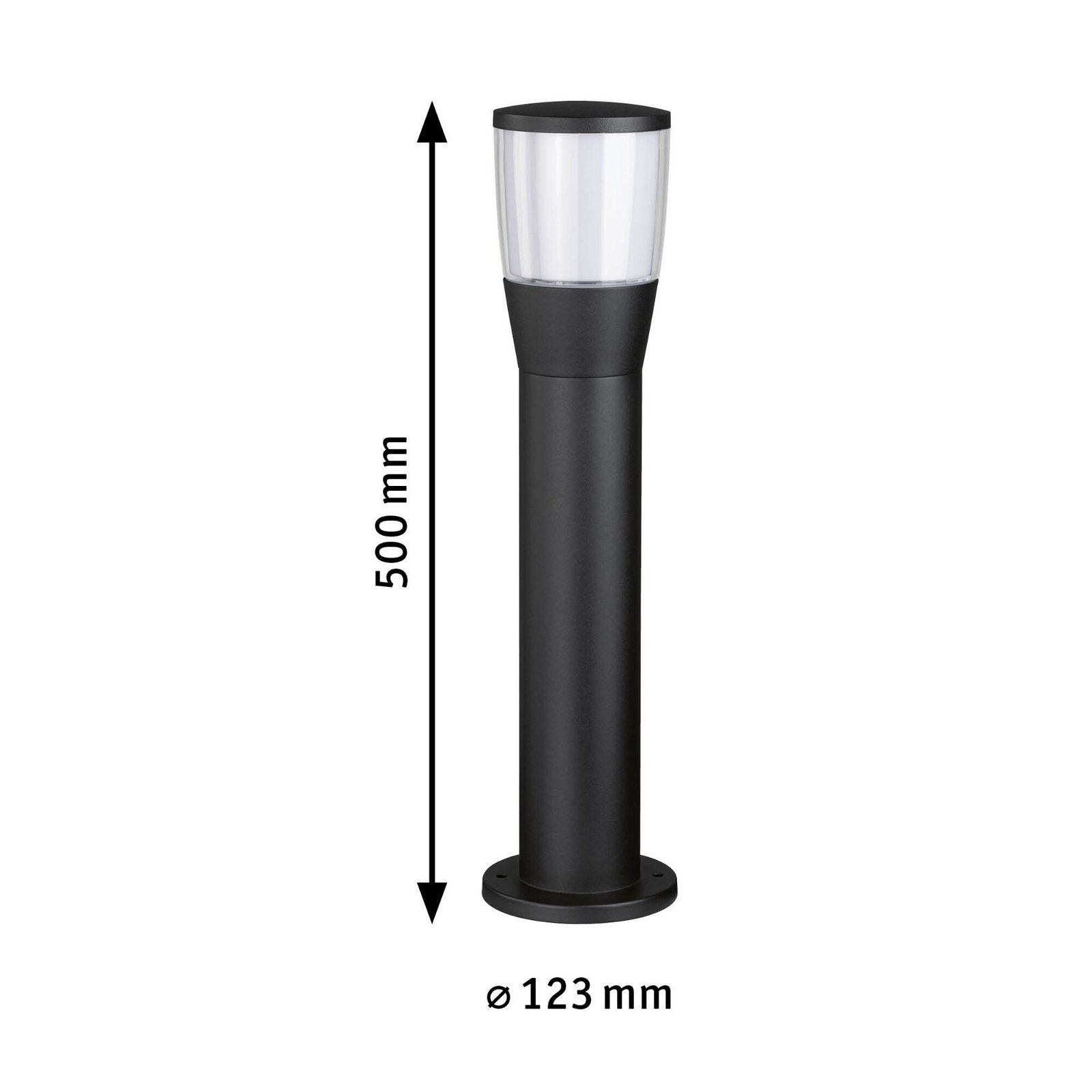 Paulmann Led-bolderlamp Bako IP44 500mm max. 20W 230V antraciet E14 aluminium (1 stuk)