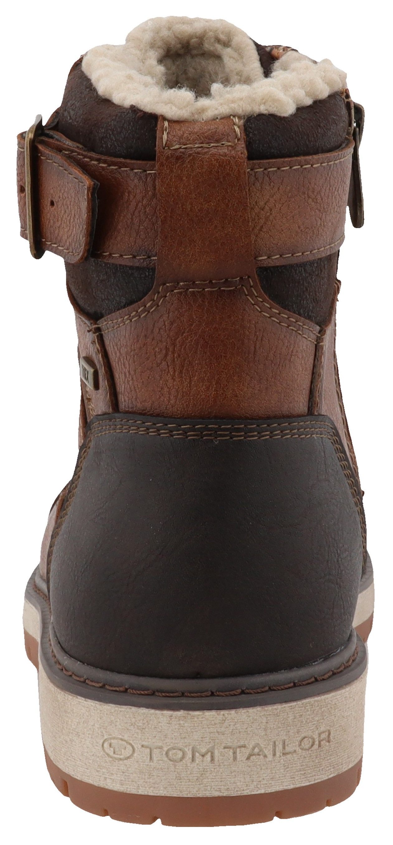 Tom Tailor Winterlaarzen , outdoorschoen, winterlaarzen, veterschoenen met tex-membraan, breedte g