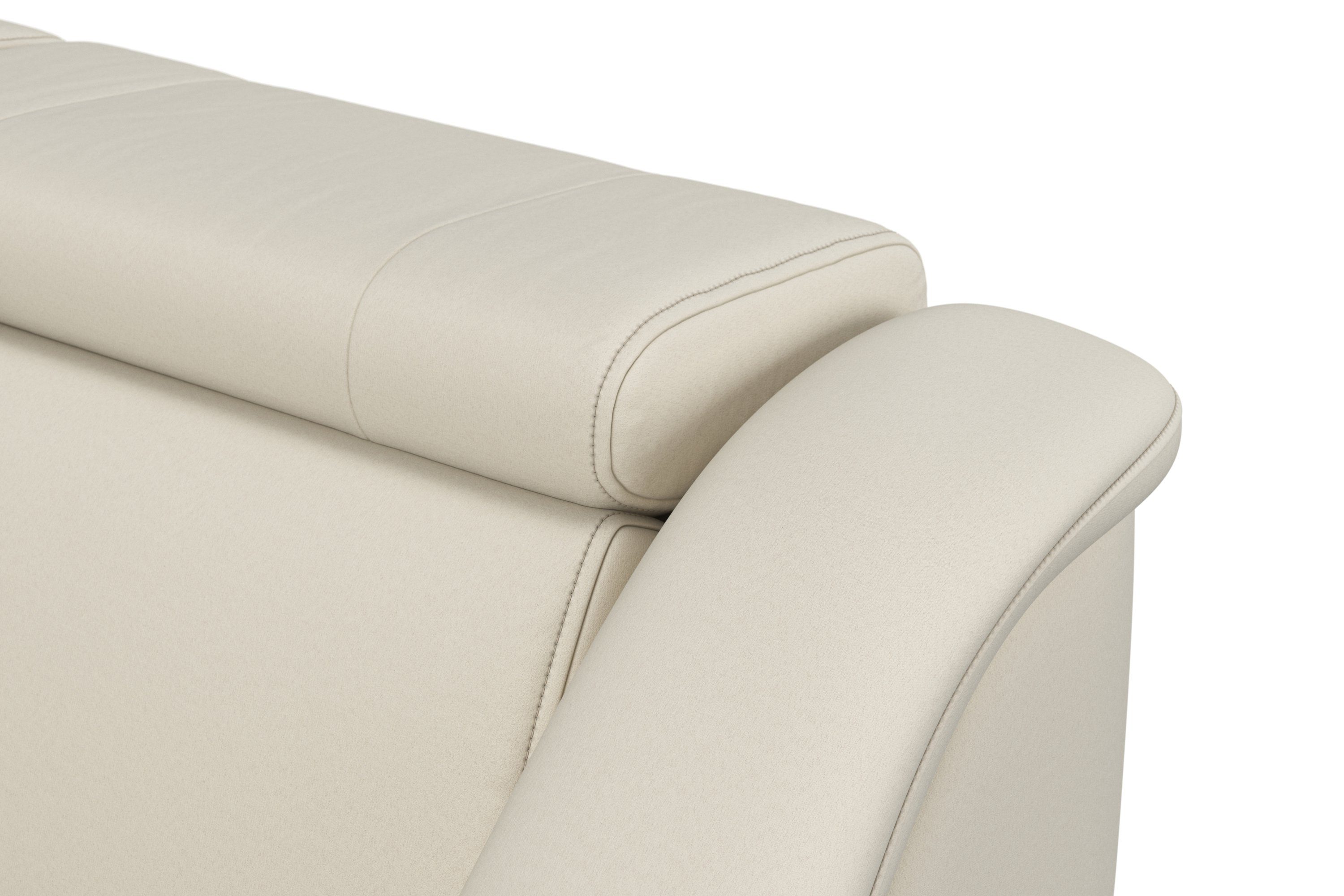 sit&more Hoekbank Freetown L-vorm met verstelbare hoofdsteun en comfortabele binnenvering