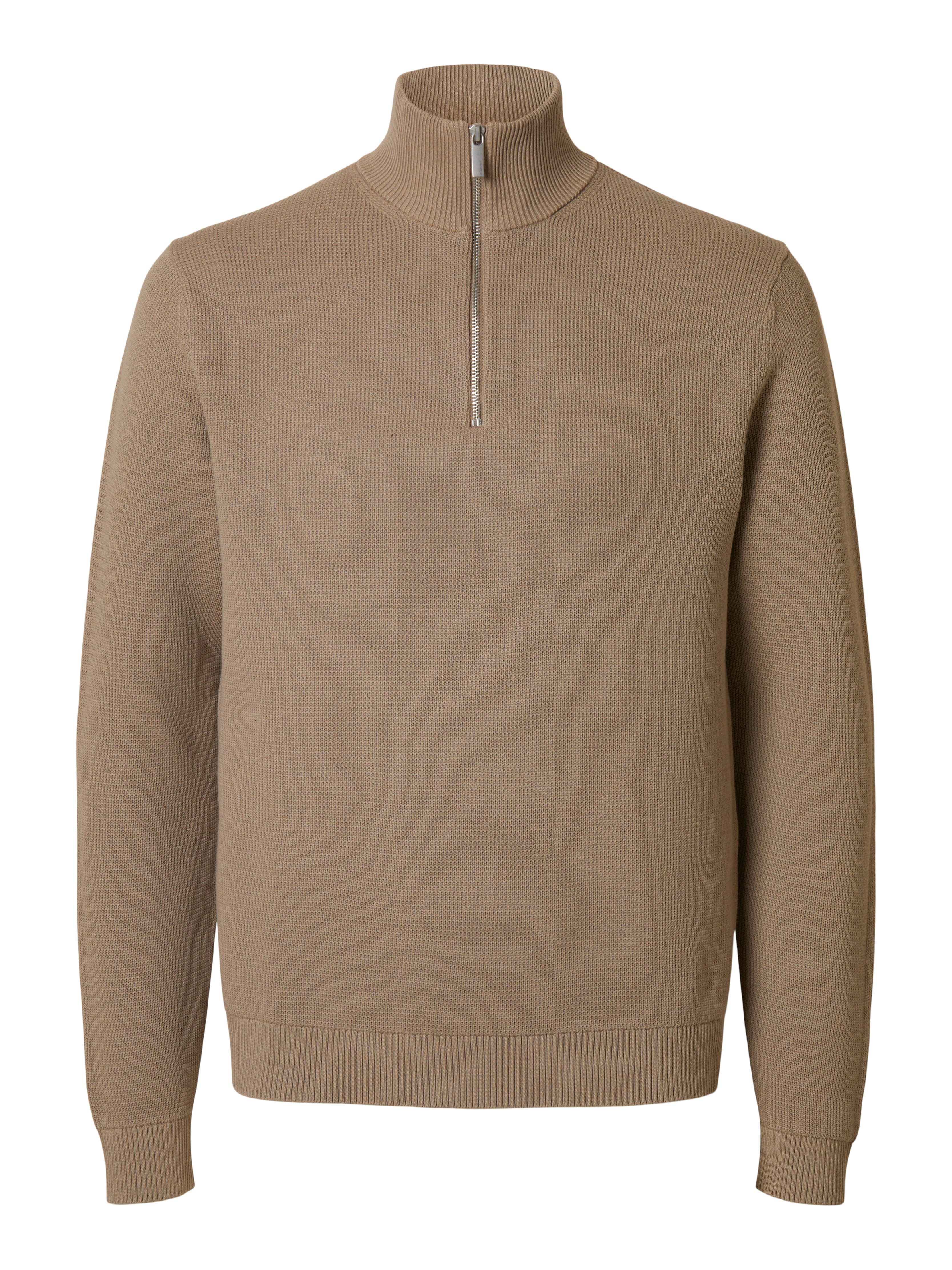 SELECTED HOMME Schipperstrui SLHDANE LS KNIT STRUCTURE HALF ZIP NOOS