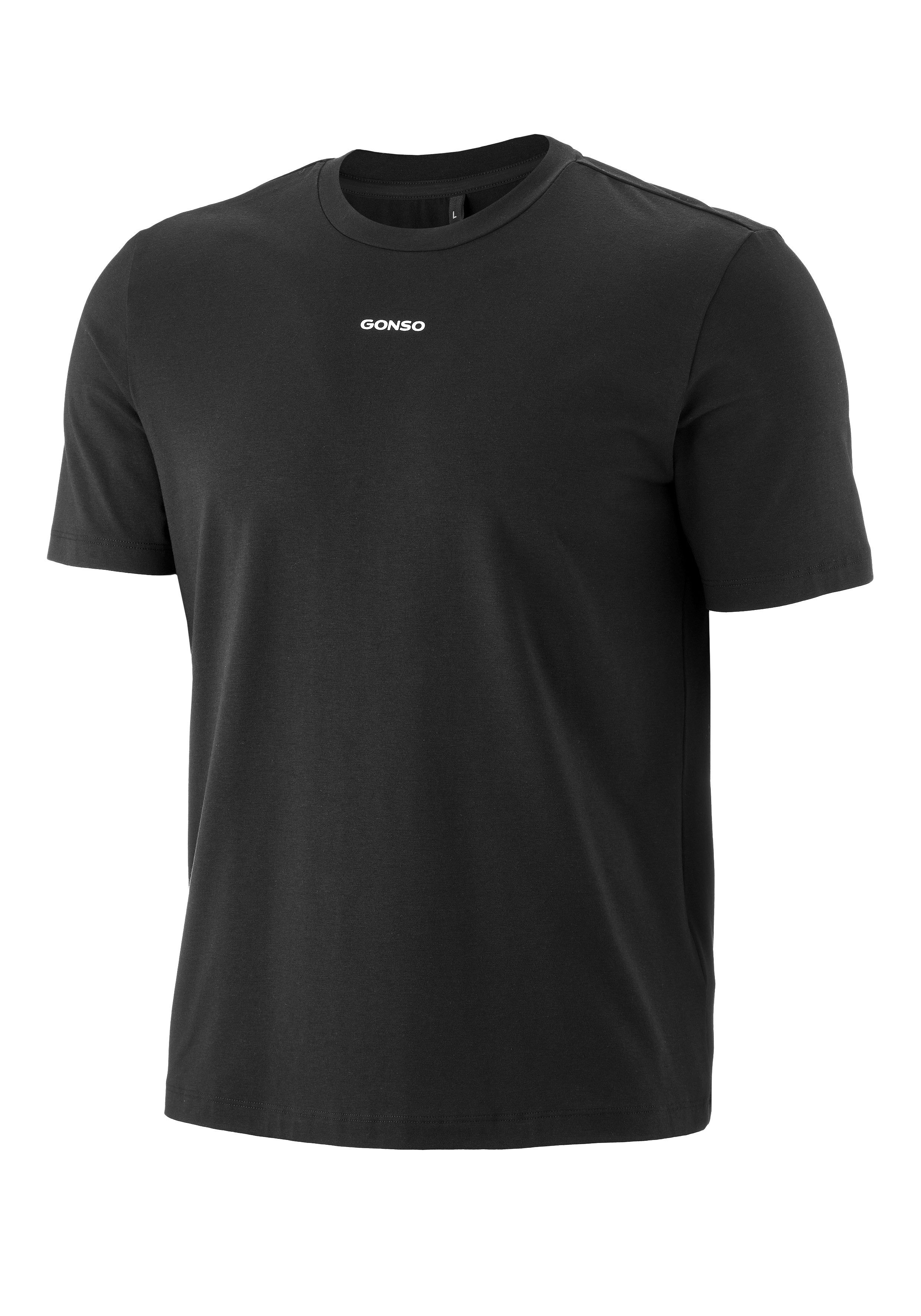 Gonso Shirt met ronde hals Off-Bike T-Shirt M Heren T-shirt met logo, off-bike shirt, lichaamsnahe pasvorm