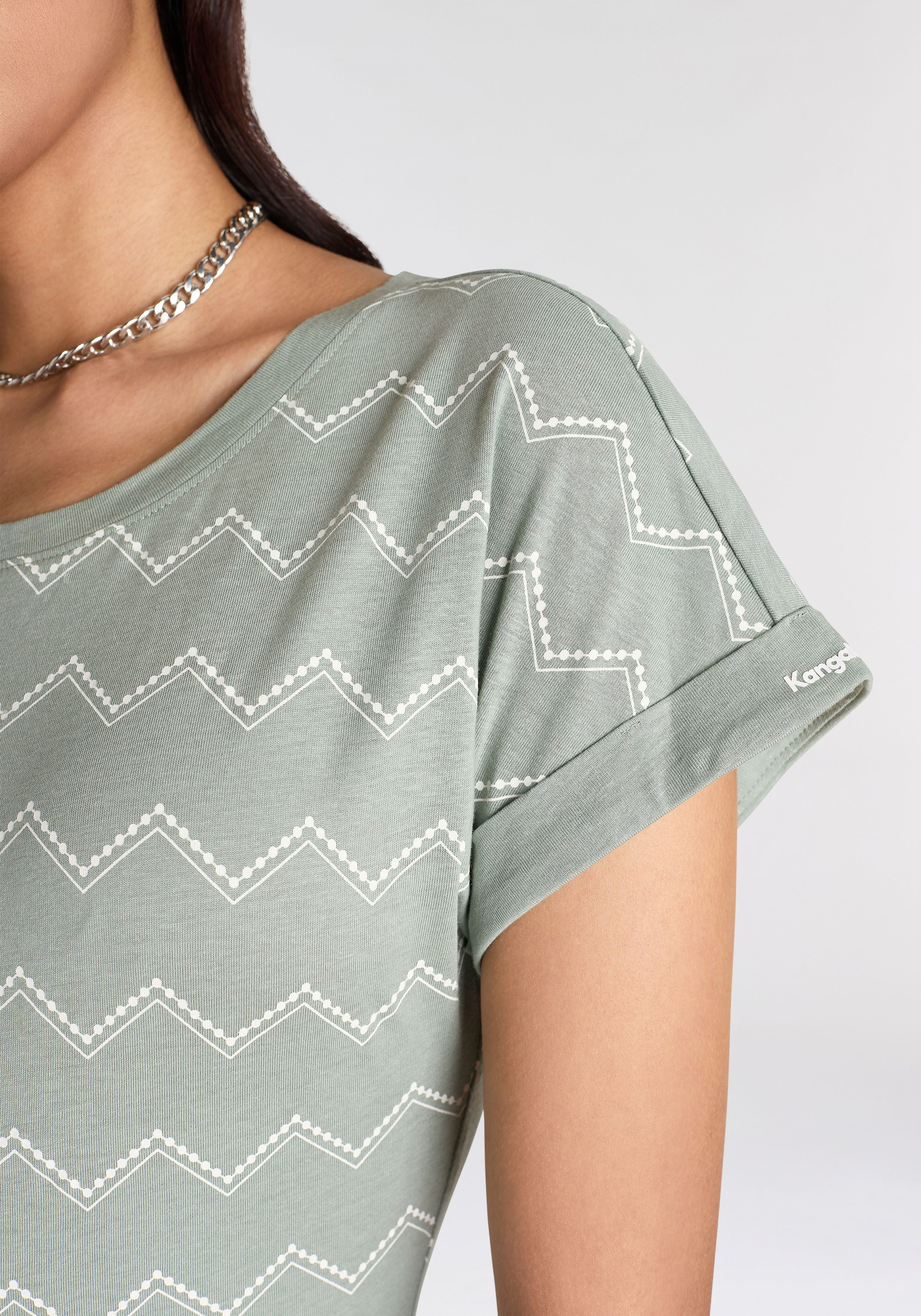 KangaROOS Shirt met korte mouwen met zigzagpatroon