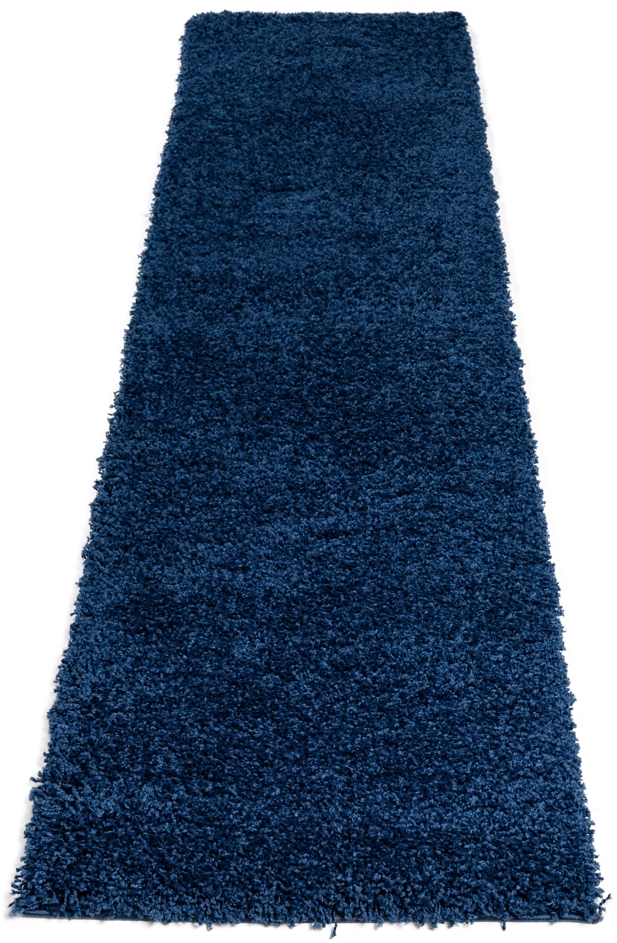 my home Loper Shaggy 30 Tapijtloper, brug, unikleuren, bijzonder zacht en behaaglijk