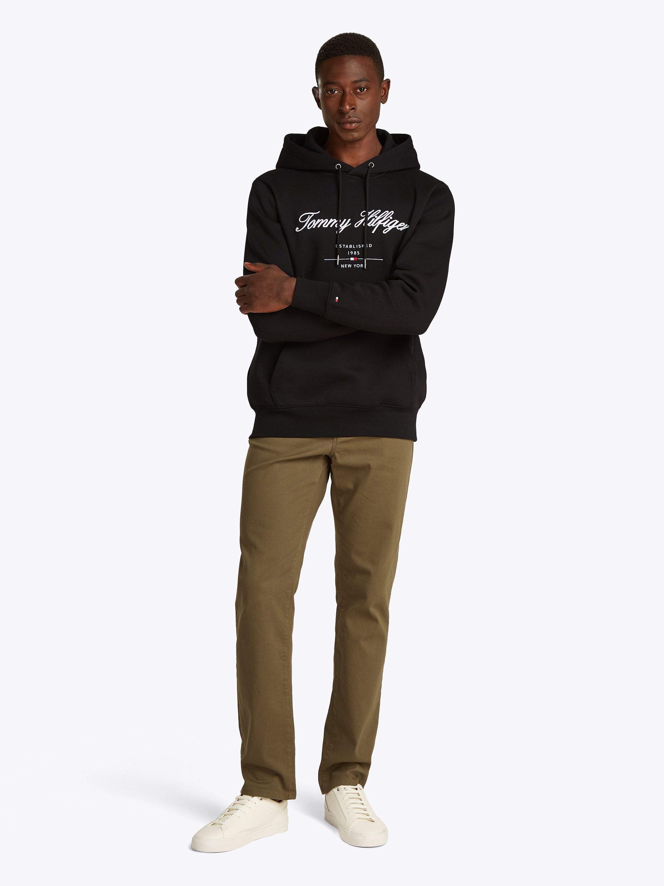 Tommy Hilfiger Hoodie SCRIPT LOGO HOODY met opgestikt logo