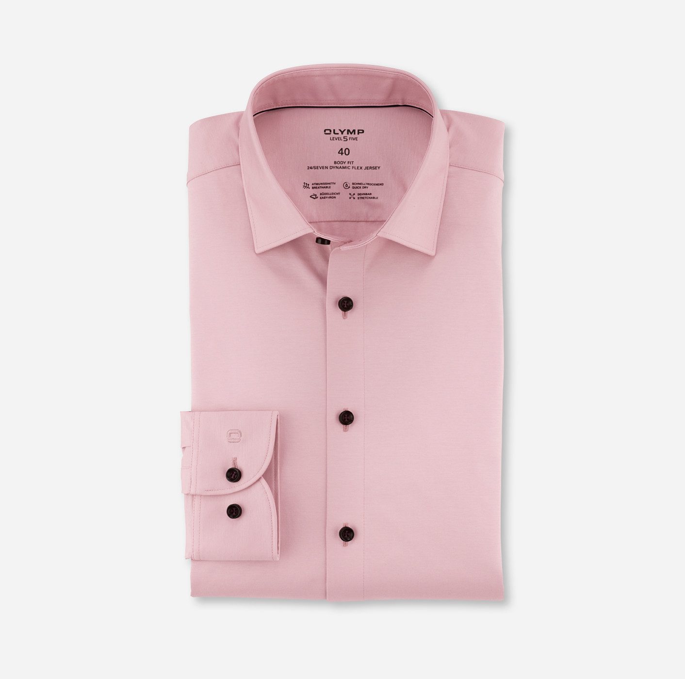 OLYMP Businessoverhemd Level Five body fit jersey shirt