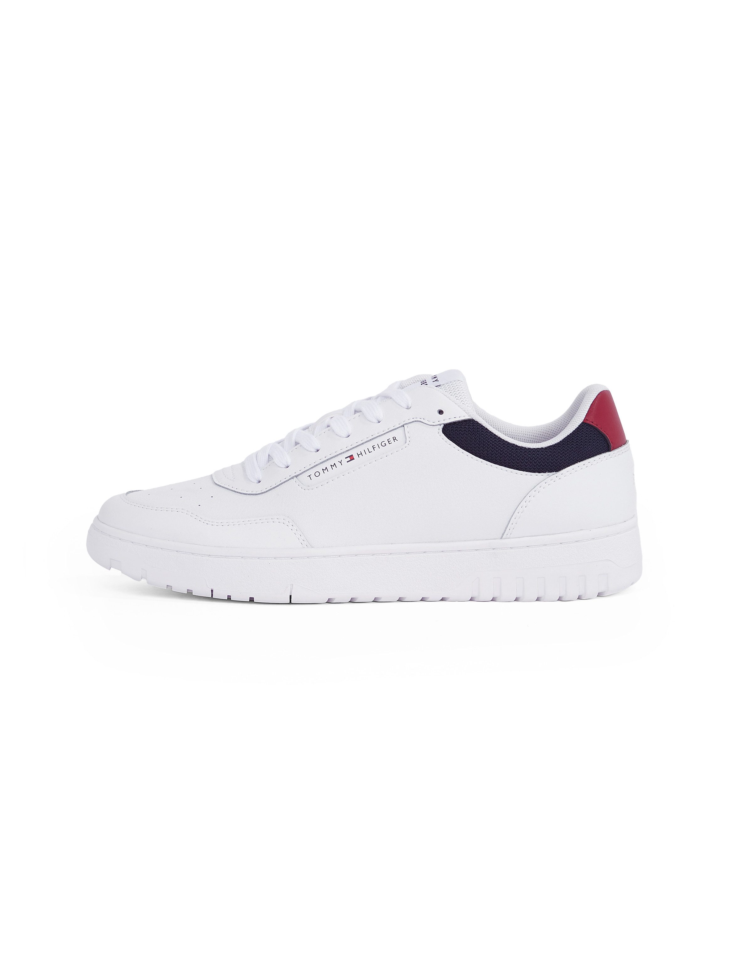 Tommy Hilfiger Sneakers TH BASKET CORE LITE LTH , vrijetijdsschoen, veterschoen, lage schoen met gevoerde schacht