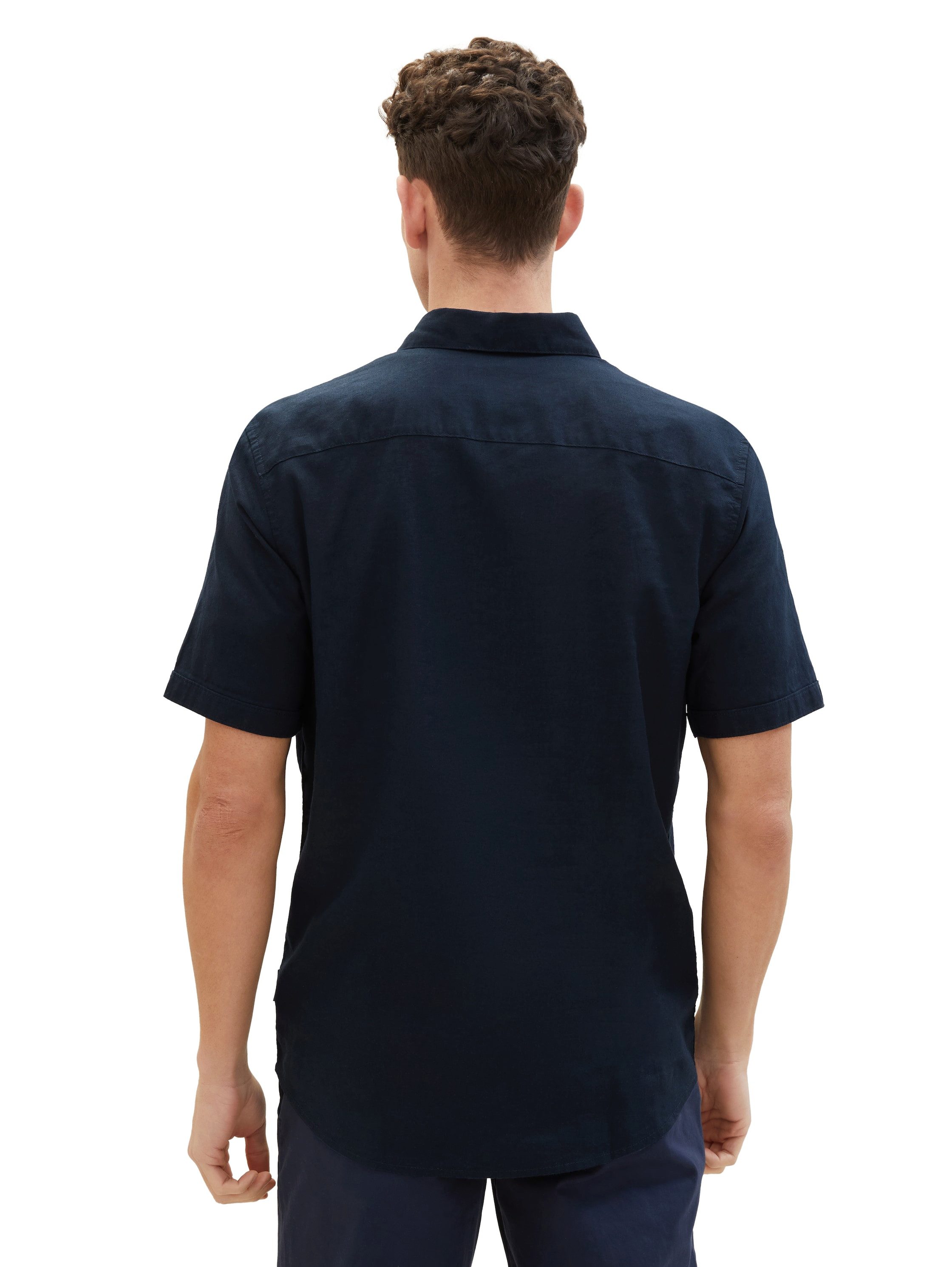 Tom Tailor Overhemd met korte mouwen met logo merk