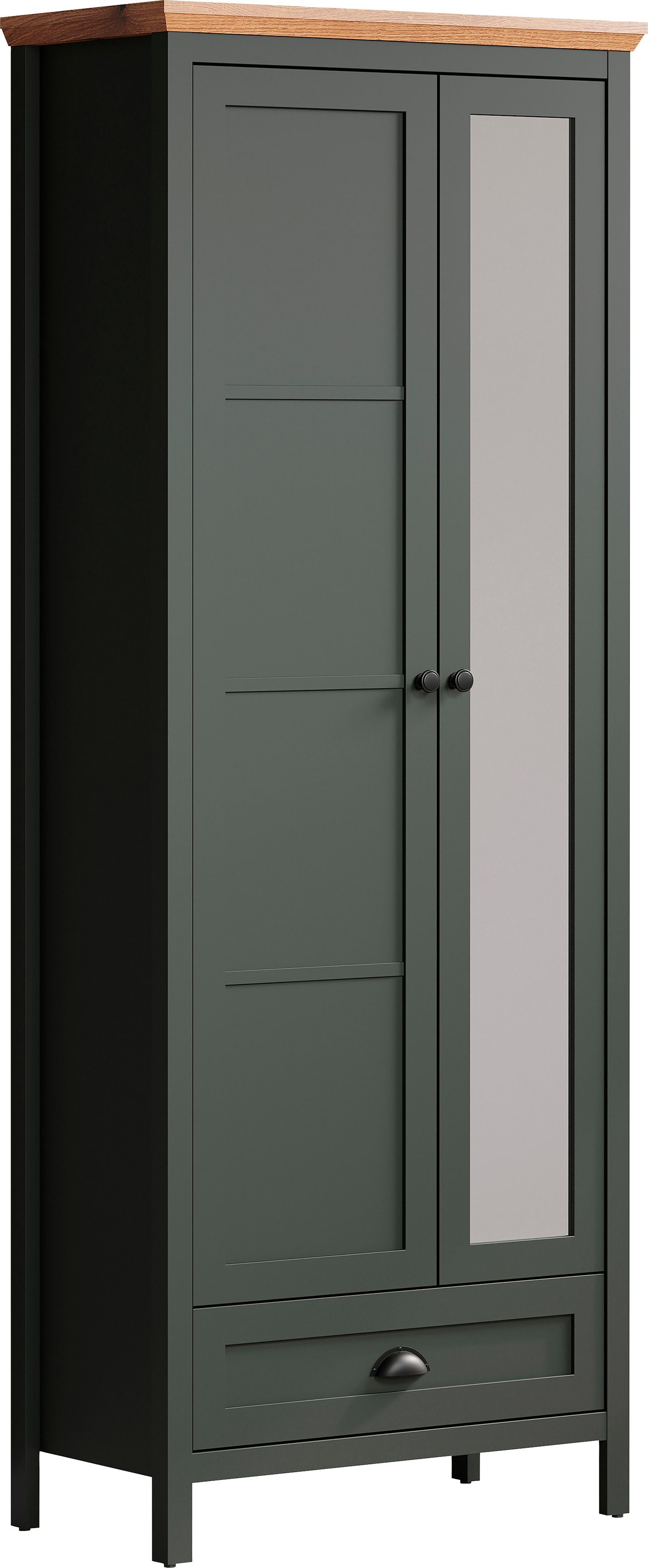 Home affaire Kledingkast Vienna Kledingkast in landhuisstijl, met kledingstang - (B/H) 77/198 cm (1 stuk)