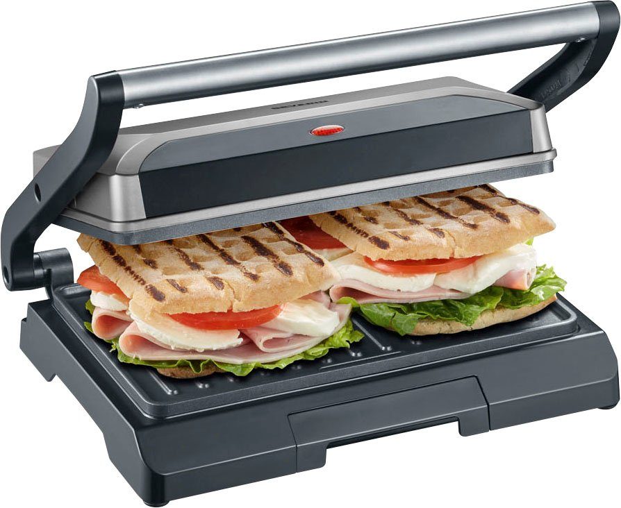 Severin Contactgrill KG 2394 grillplaten met antiaanbaklaag, inclusief vetopvangschaal