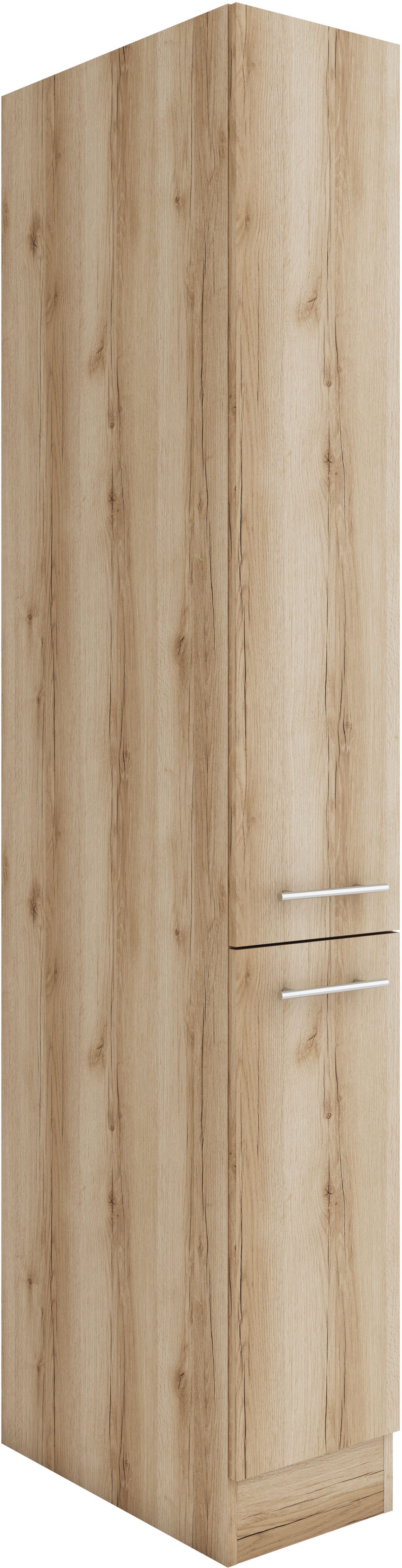 OPTIFIT Apothekerskast Bella Breedte 30 cm, hoogte 206,8 cm, 2 uittrekken opbergkasten beige