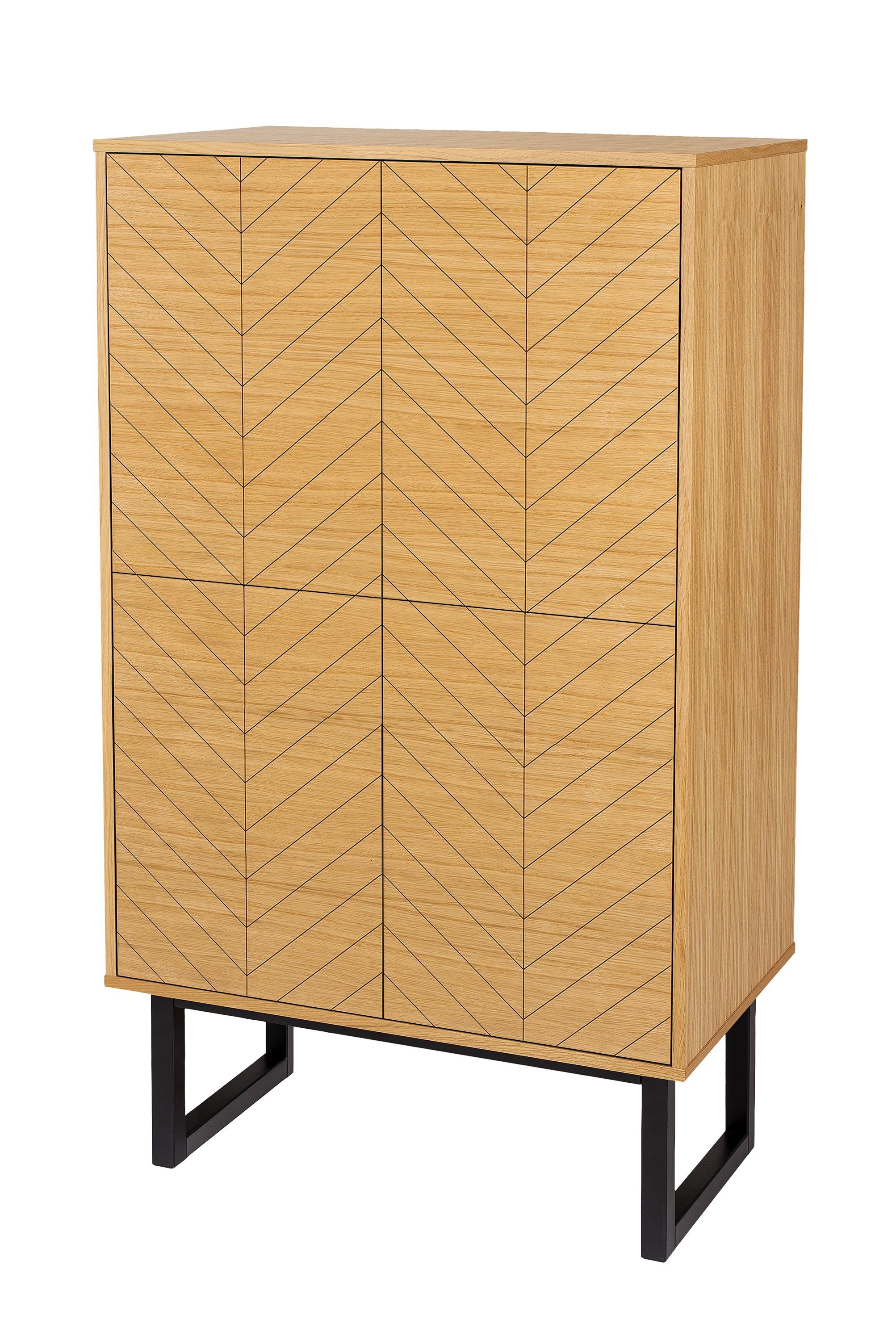 Woodman Highboard Hoge commode in Scandinavisch ontwerp