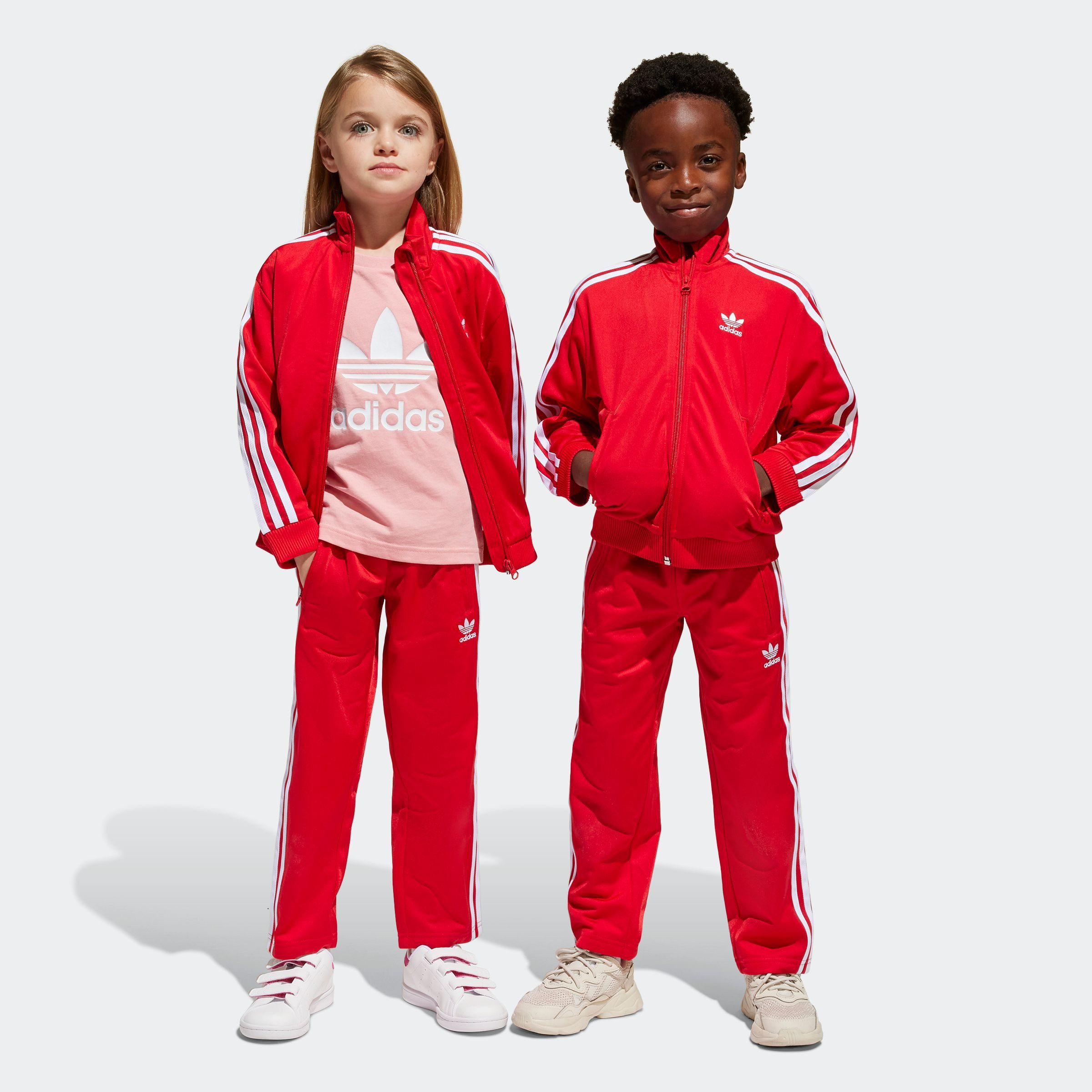 adidas Originals Trainingspak FIREBIRD (2-delig) kinderen trainingspakken maat 128 rood