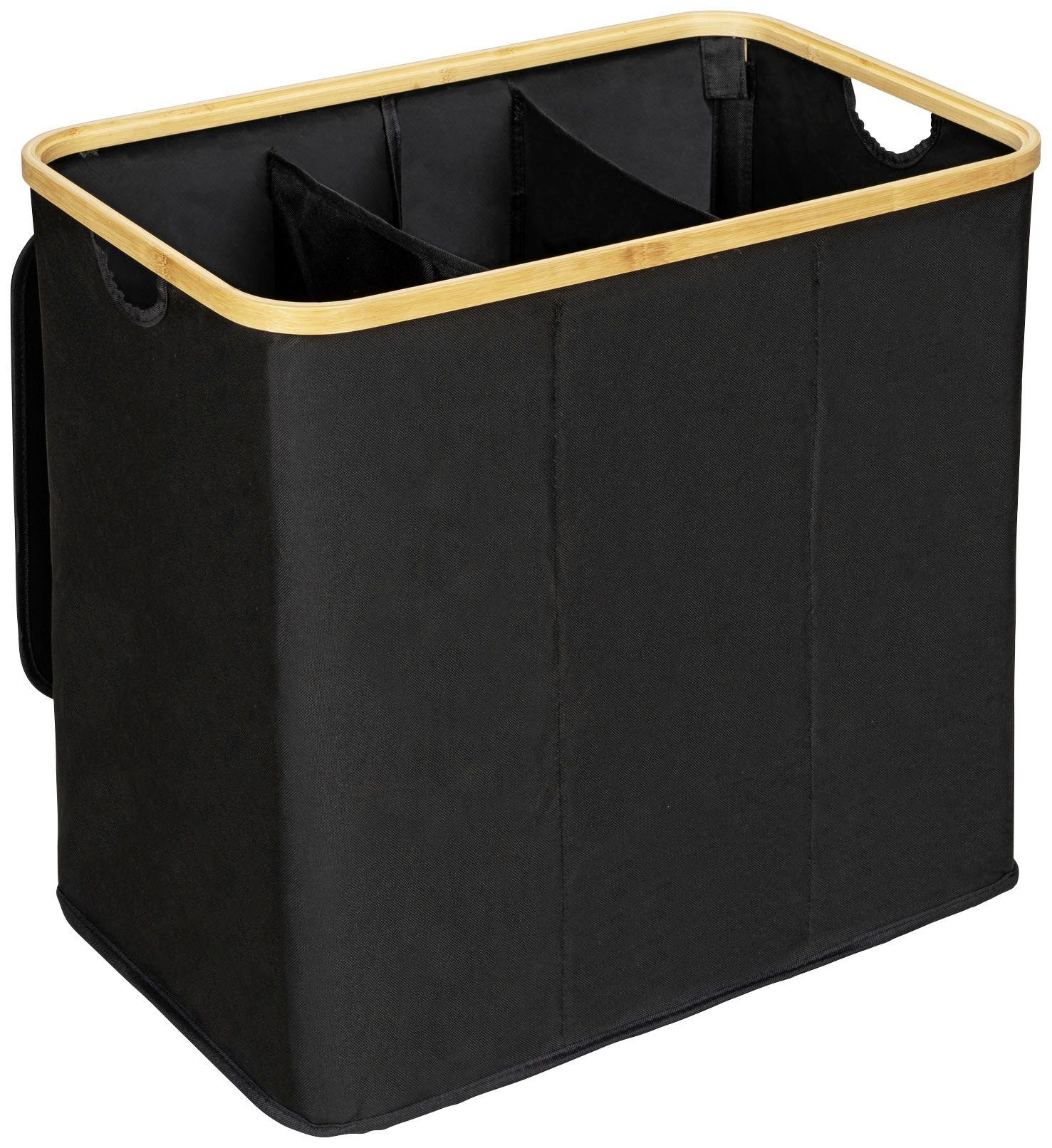 WENKO Wasmand Trio Ecori wasmanden zwart