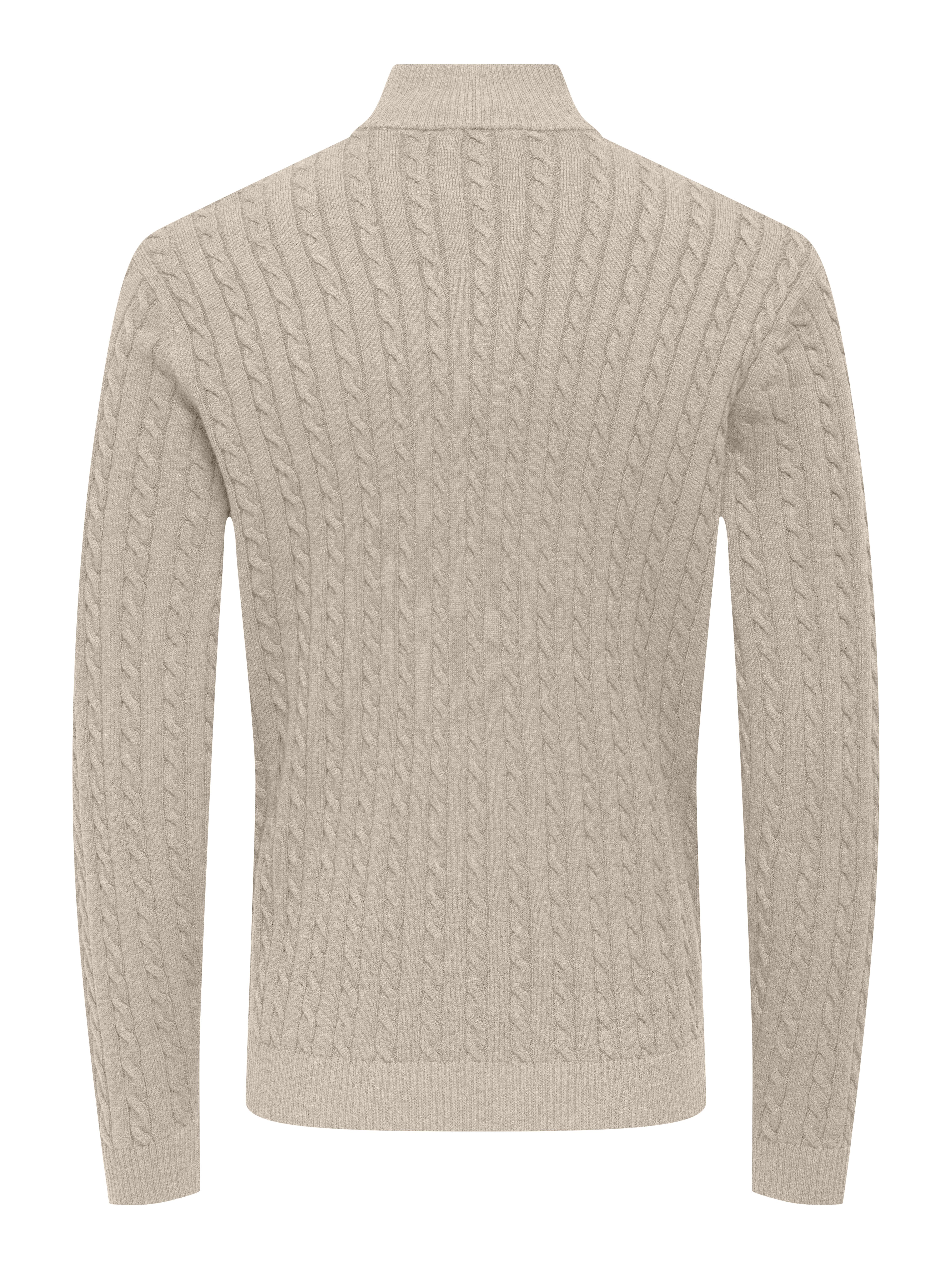 ONLY & SONS Schipperstrui ONSLOUI REG 12 CABEL HALF ZIP KNIT
