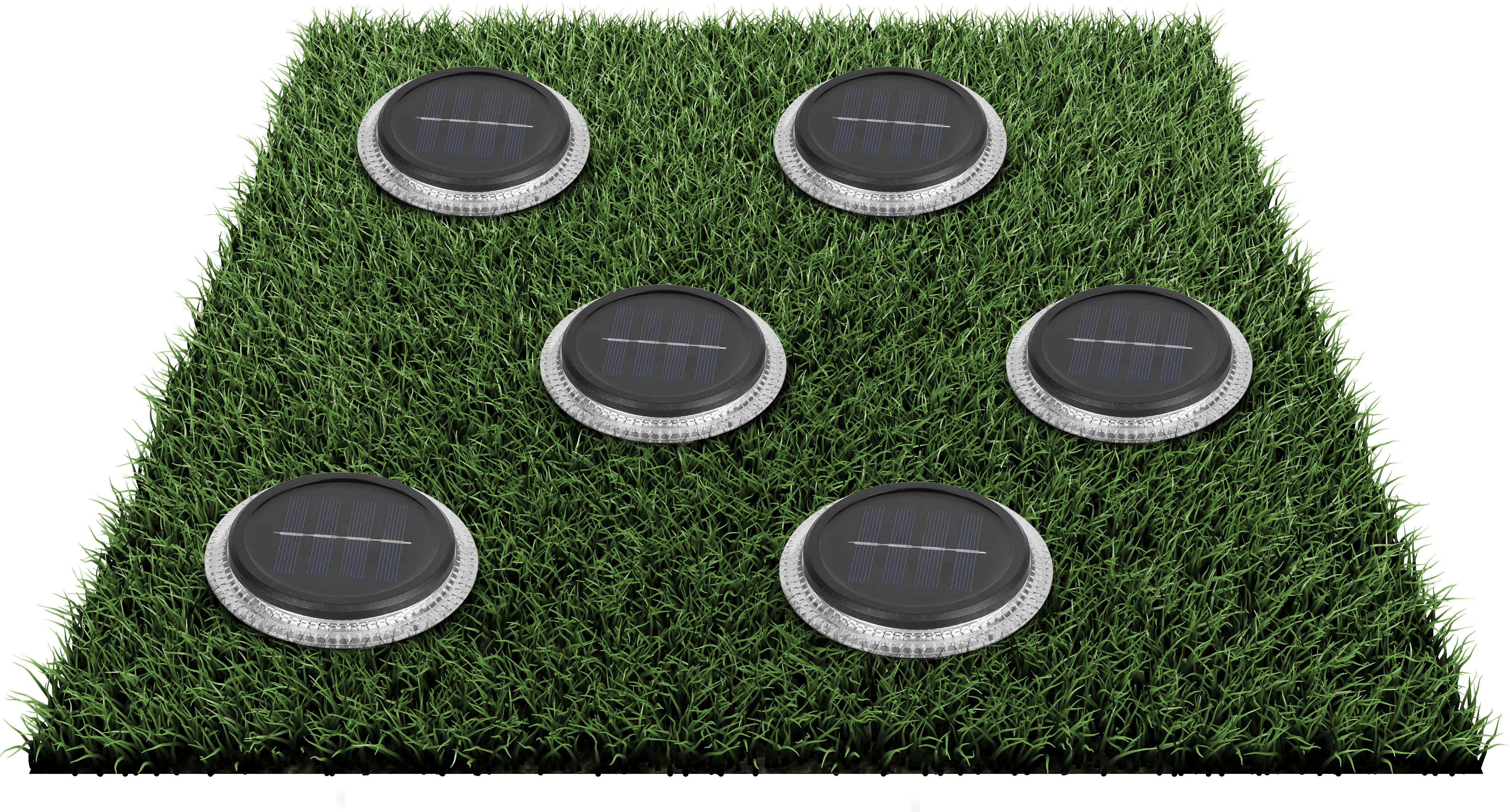 näve Led-solarlamp 6-delige set solar grond-priklampen (1 stuk)