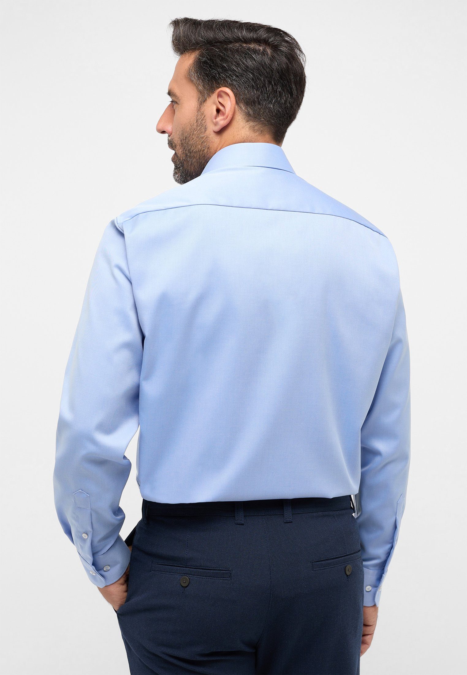 Eterna Overhemd met lange mouwen Comfort fit NON IRON (strijkvrij)