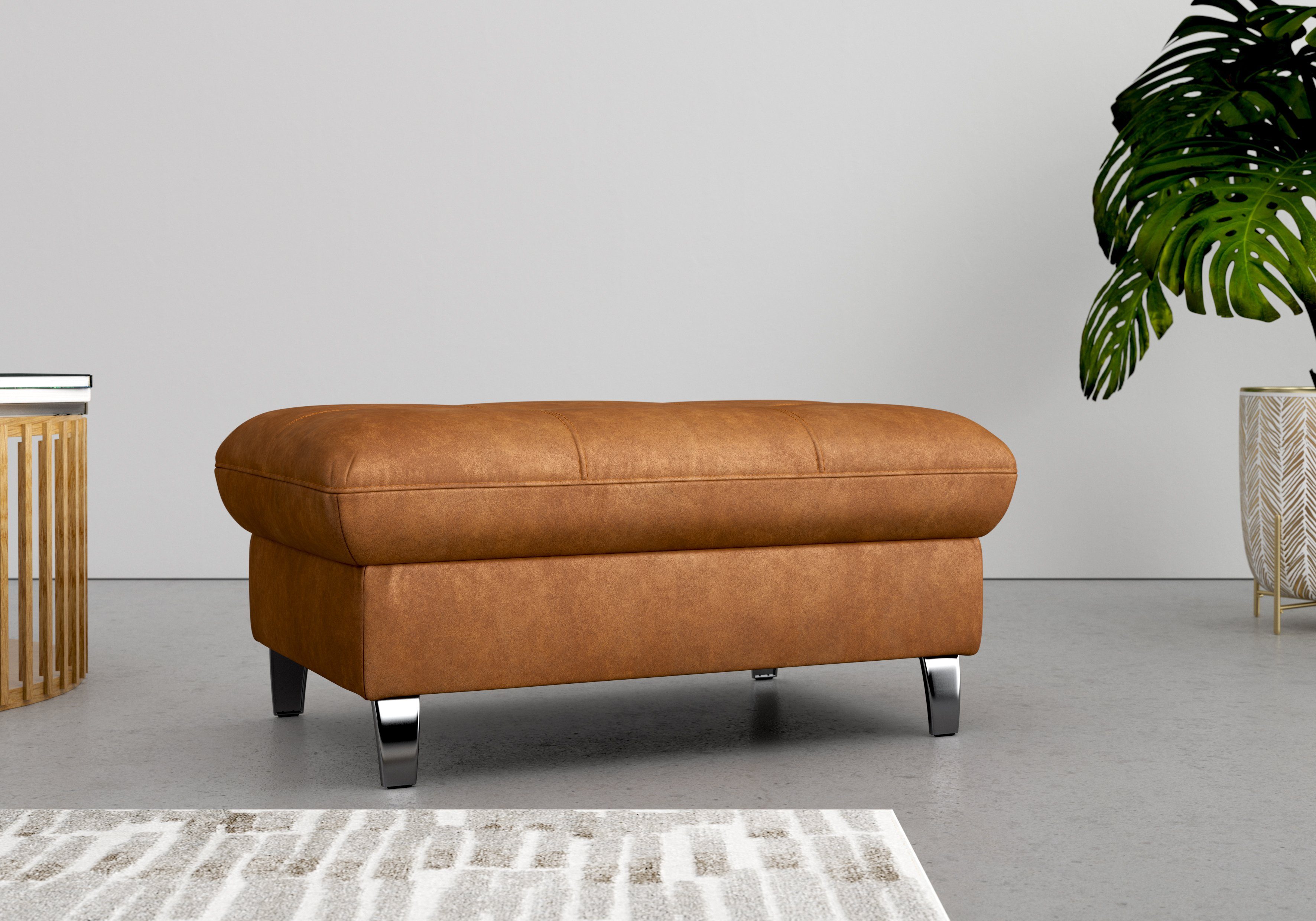 sit&more Hocker met bergruimte Maggiore met bergruimte en moderne metalen poten