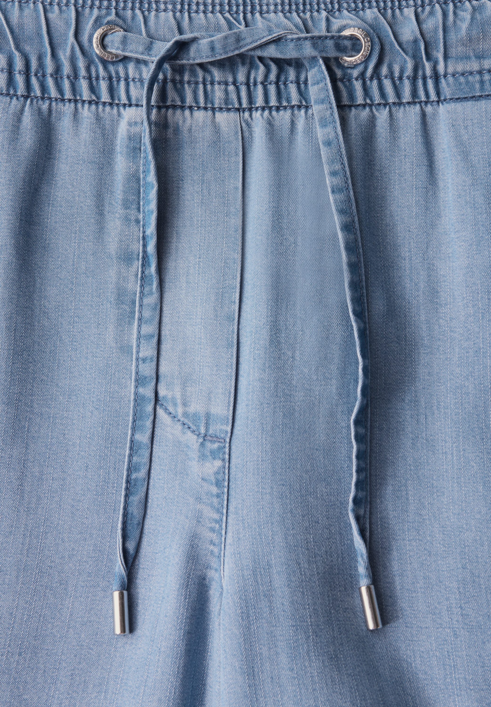 Cecil Stoffen broek Style Neele met elastische band en elastiek