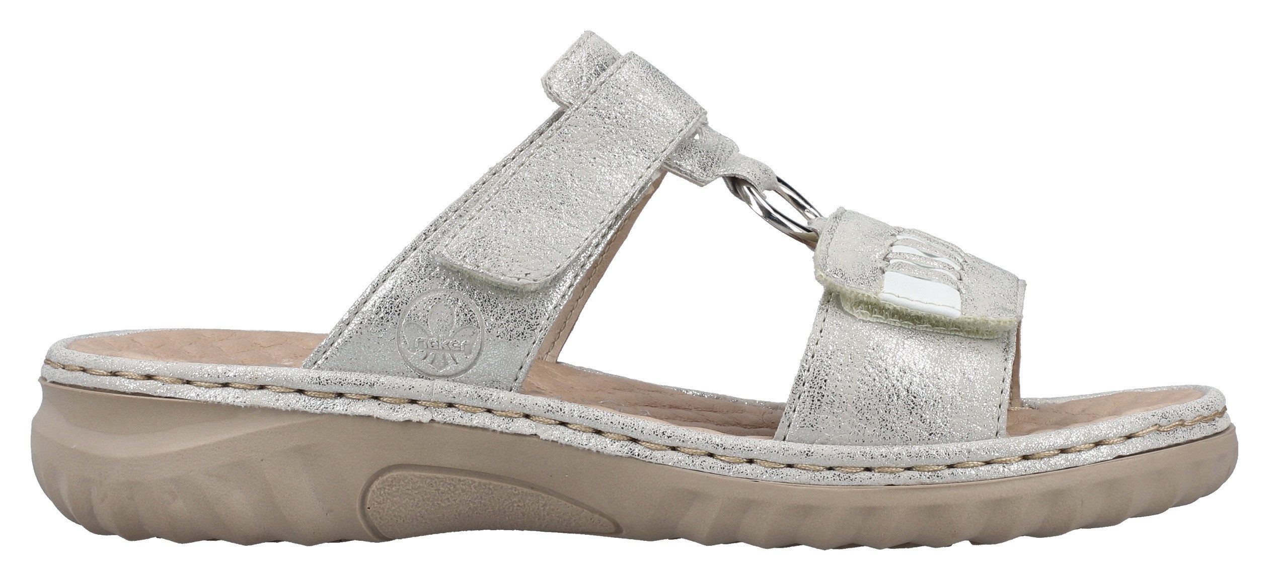 Rieker Slippers , zomerschoen, strandschoen met verstelbare klittenbandsluitingen