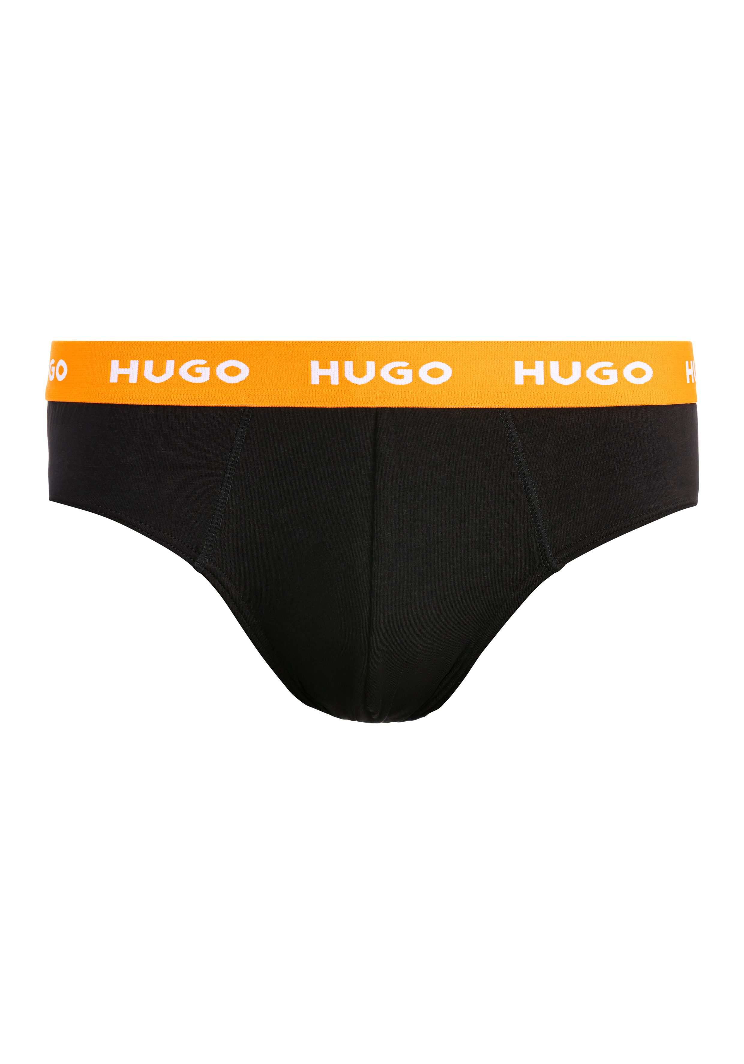 HUGO underwear Heupslip HIPBRIEF TRIPLETPACK met contrasterende logo-band