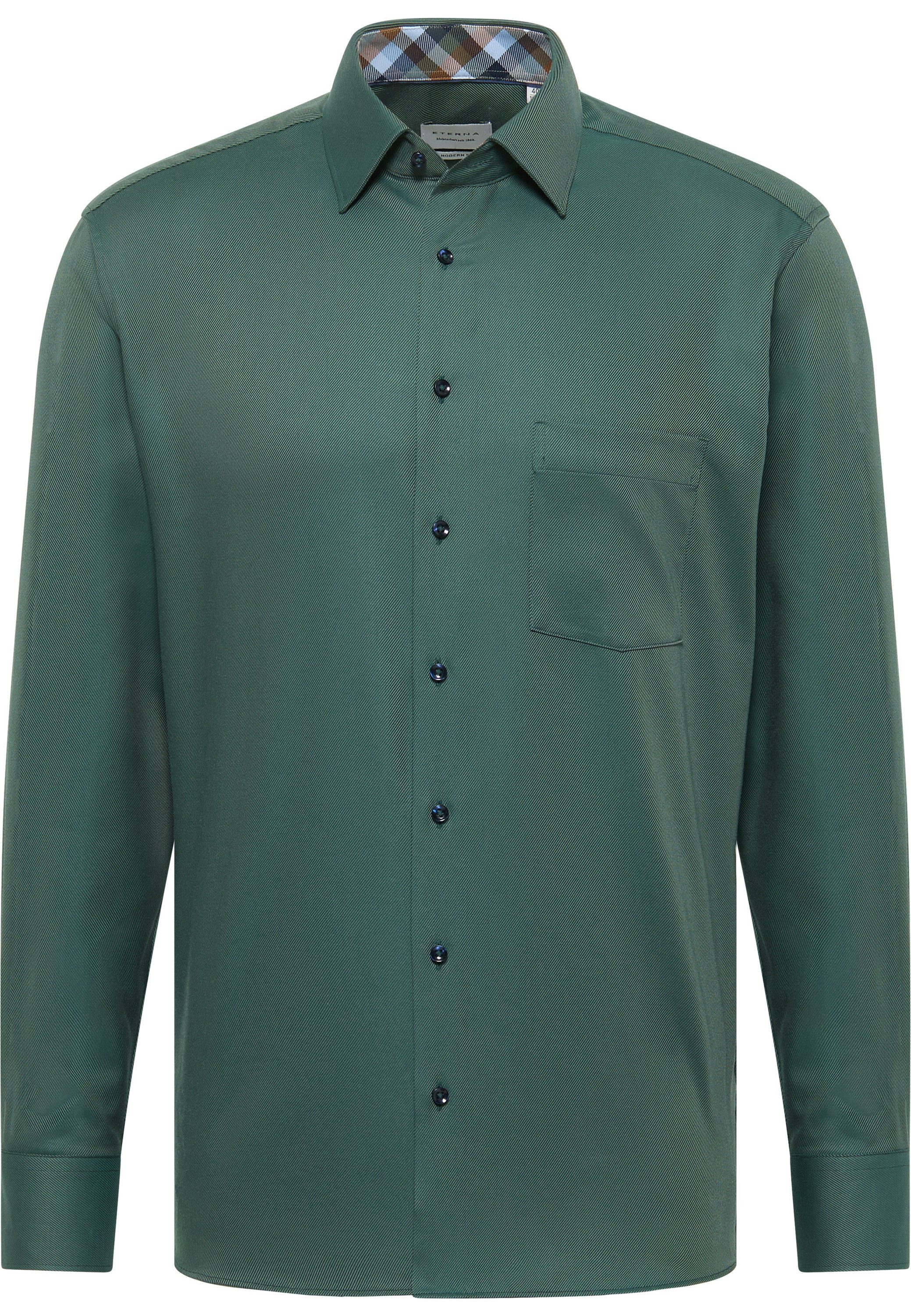 Eterna Overhemd met lange mouwen MODERN FIT NON IRON (strijkvrij)