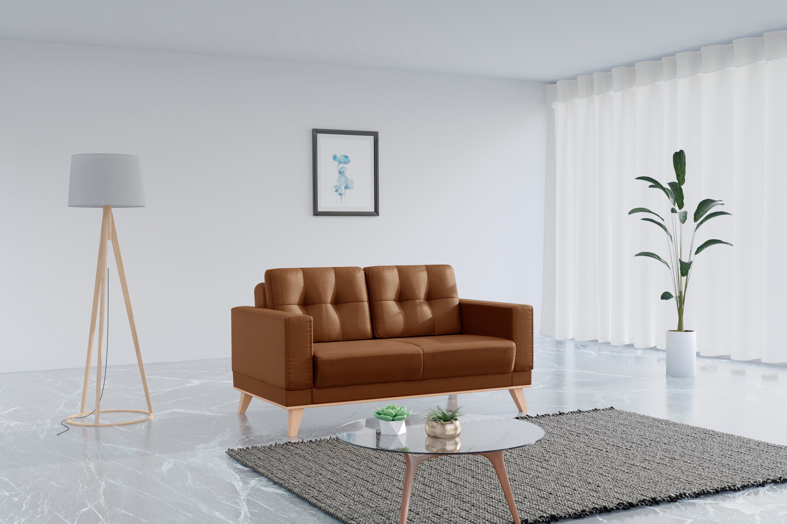sit&more 2-zitsbank Lavida bruin, 2-zitsbanken