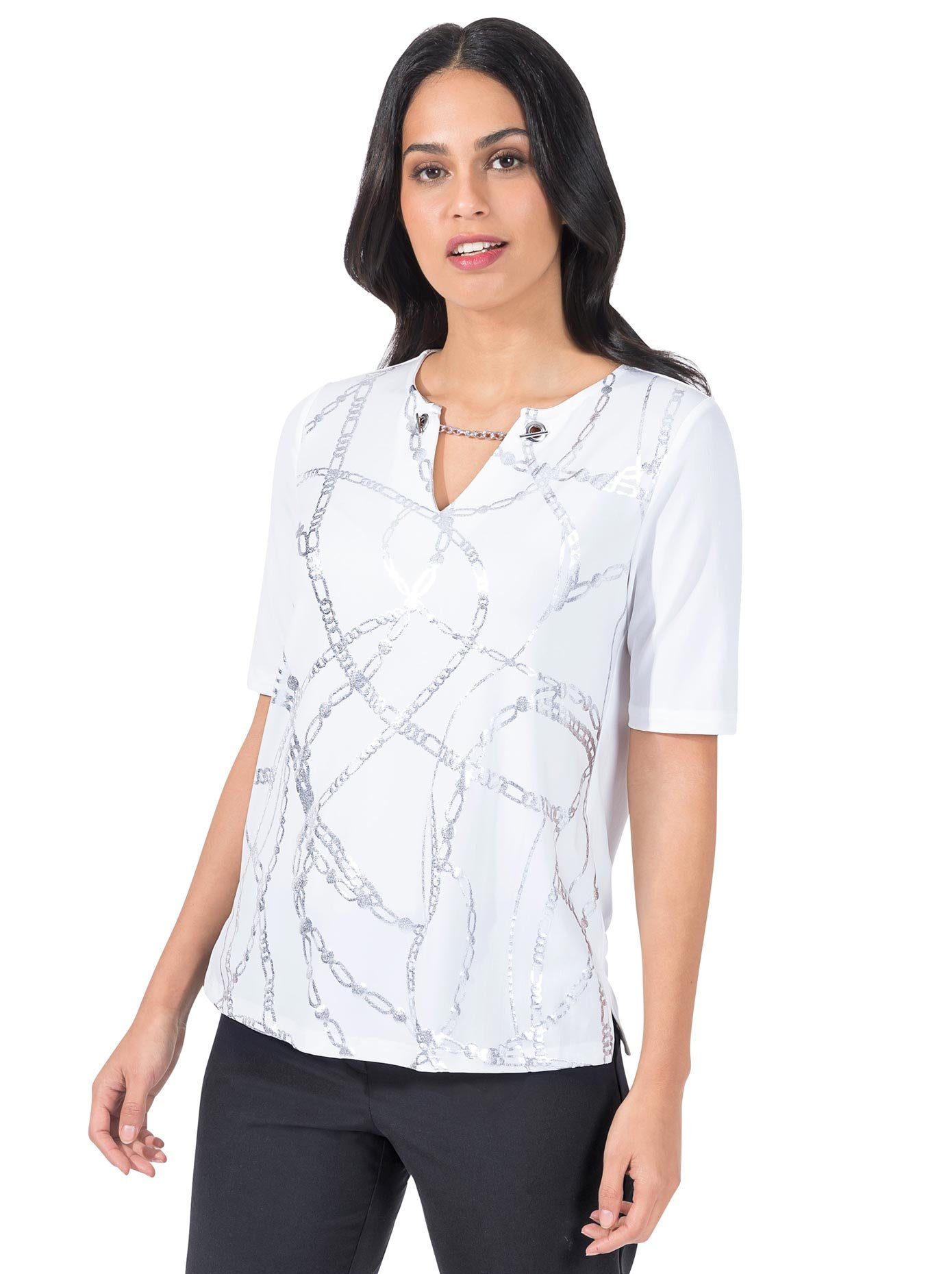 Creation L Shirt met print Shirt (1-delig)
