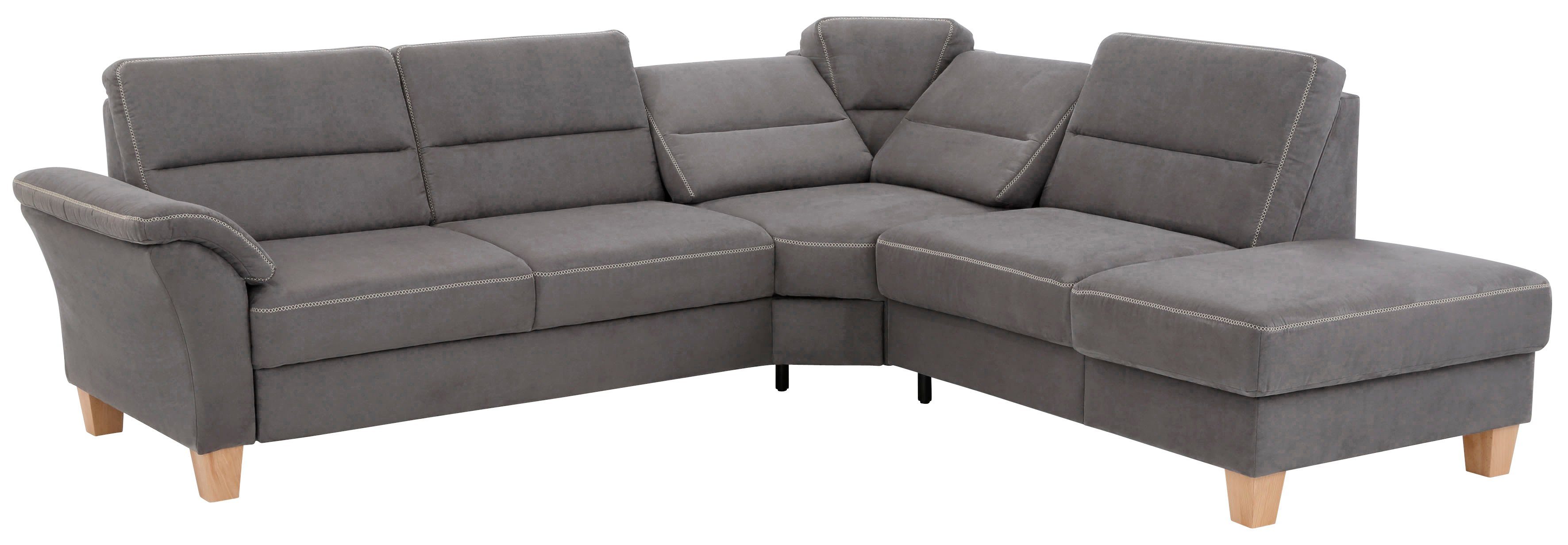 Home affaire Hoekbank Soleo L-model comfortabel door trapezehoek met relaxfunctie, ook met slaapfunctie