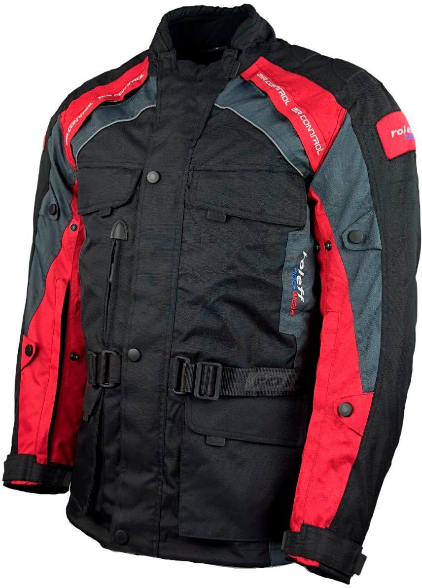roleff Bikerjack Liverpool RO Unisex, met veiligheidsstrepen, 4 zakken