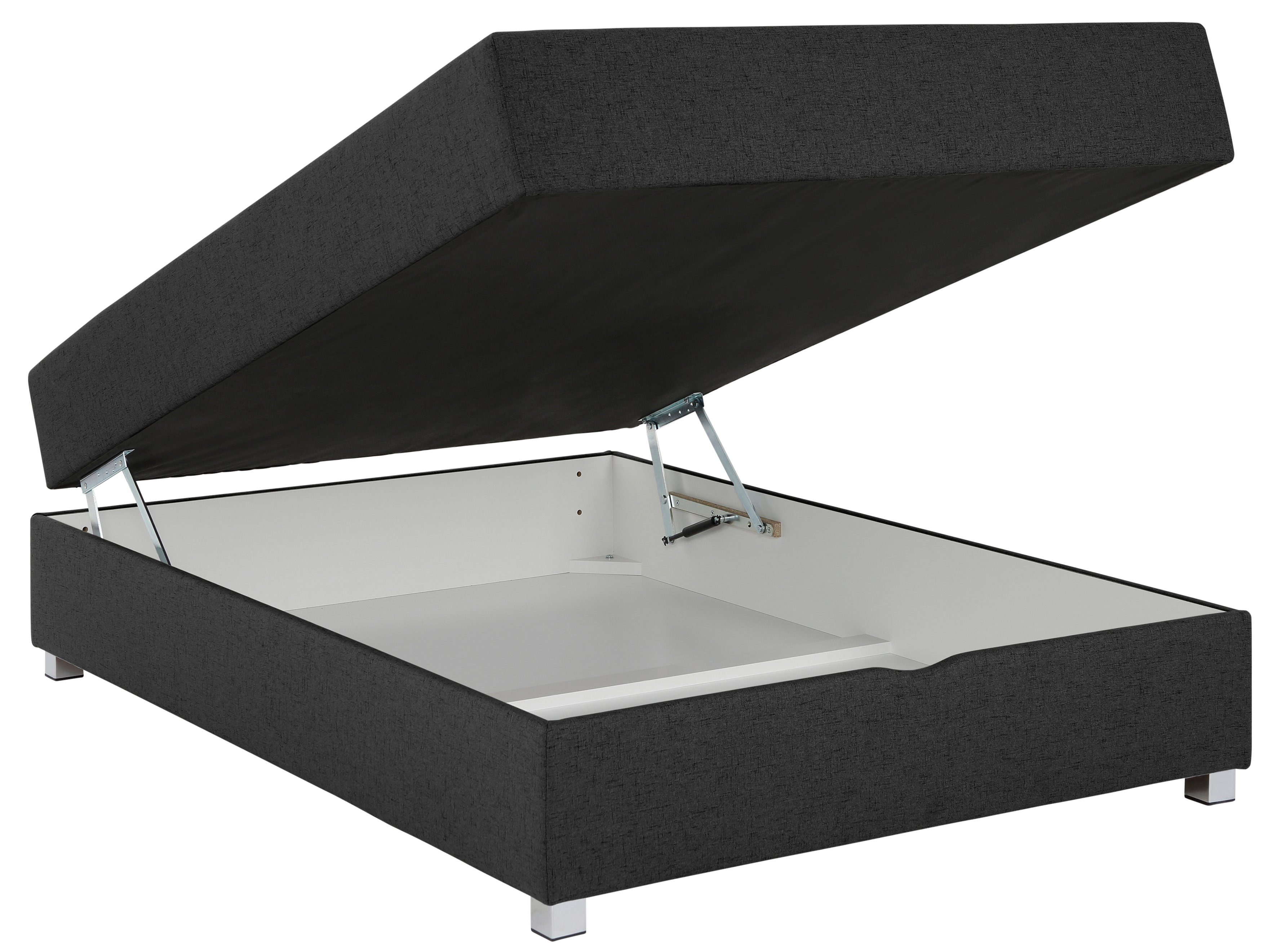 INOSIGN Boxspring Alexis zonder hoofdbord - ideaal voor ruimtes met schuine plafonds, in 4 breedten
