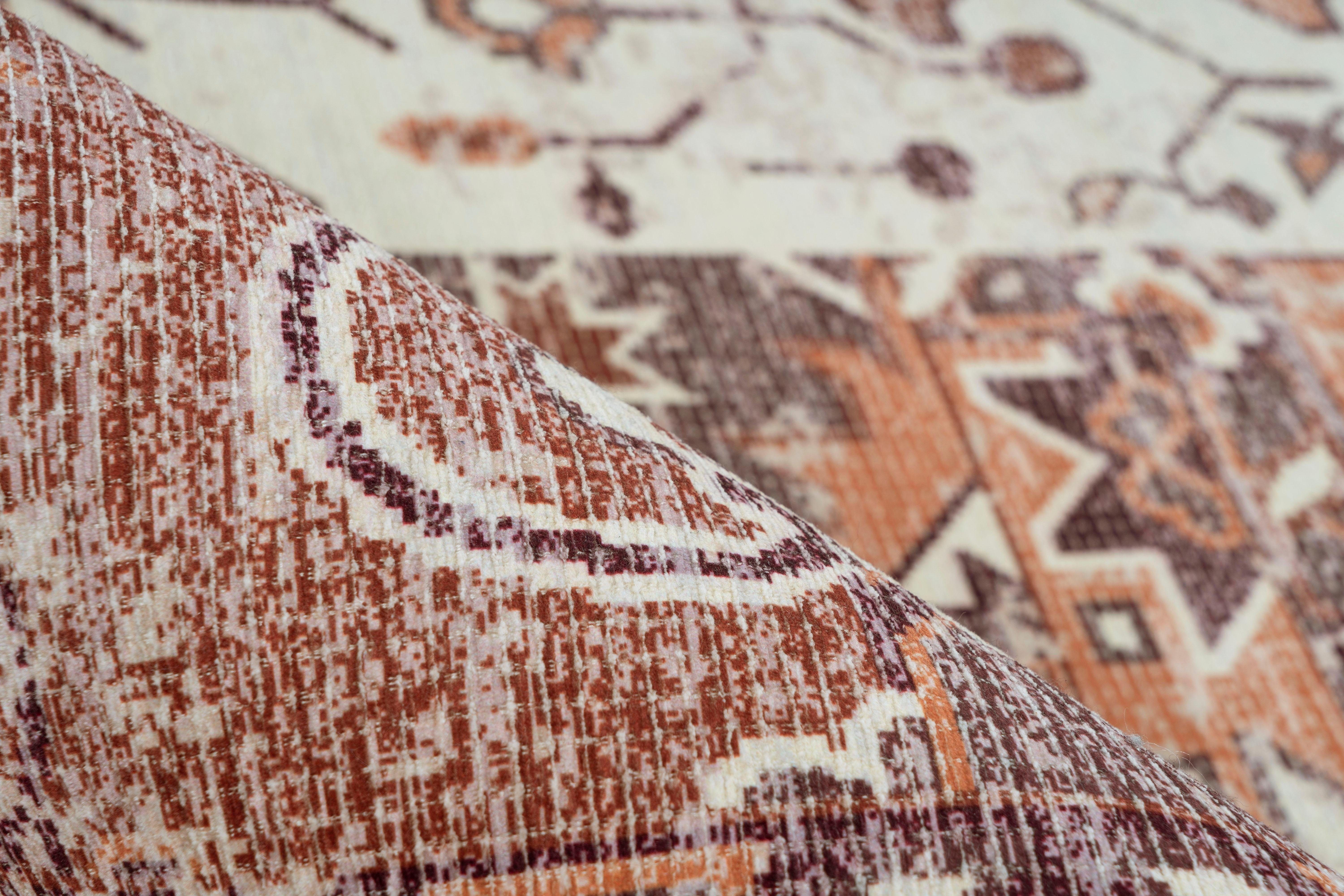 my home Vloerkleed Arnau Vintage-design, vloerkleed in used look, oriëntaals, platweefsel
