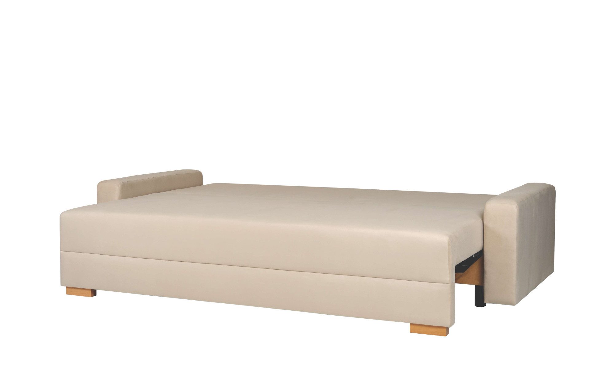 INOSIGN 3-zitsbank SHERIDIAN slaapbank met bedlade, in fijncord en velvet met golvende ondervering, moderne bekleding, b/h/d 225/94/80