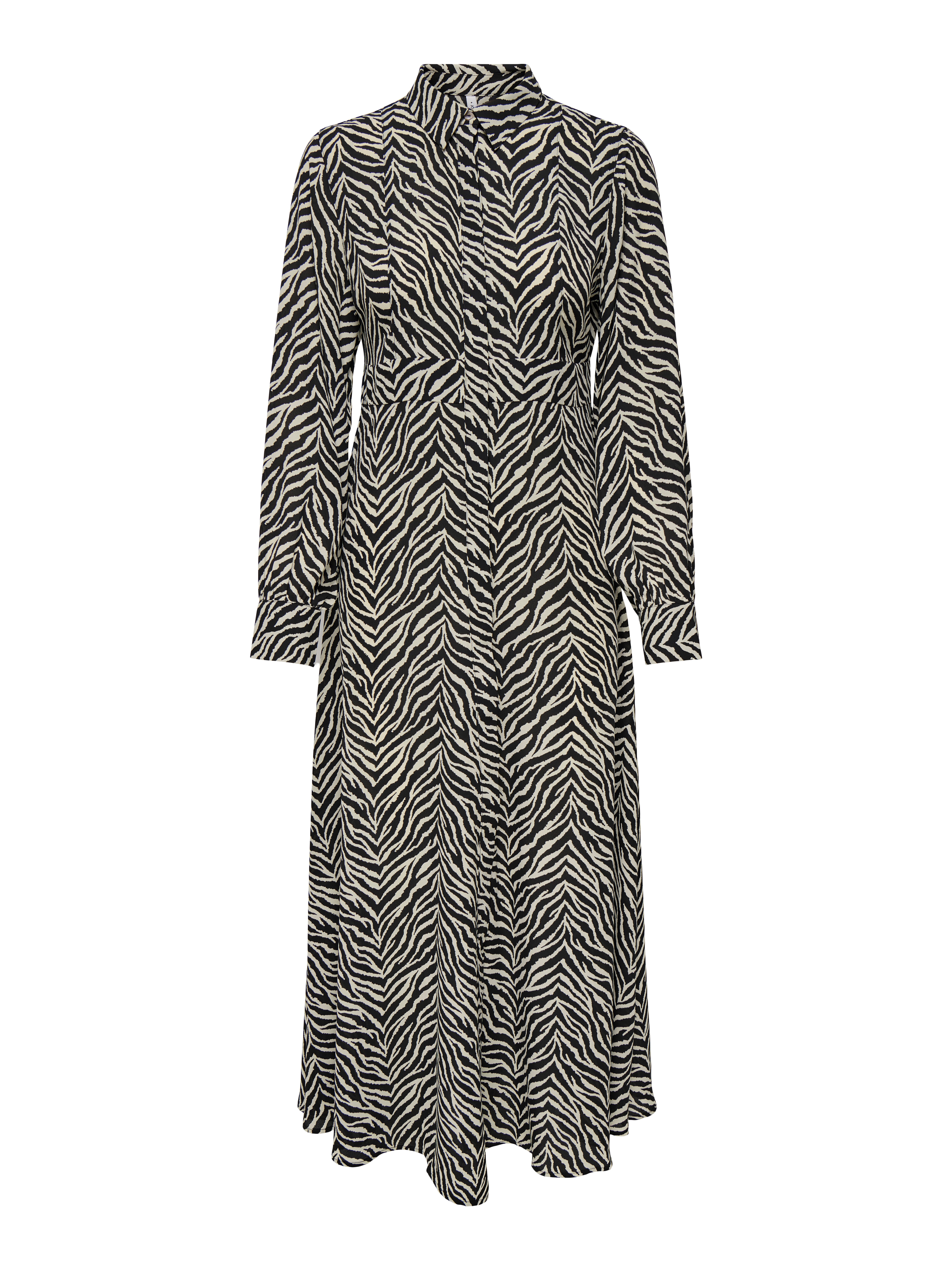 Only Jurk met overhemdkraag ONLHELEN LIFE L/S V-NECK MAXI DRESS PTM