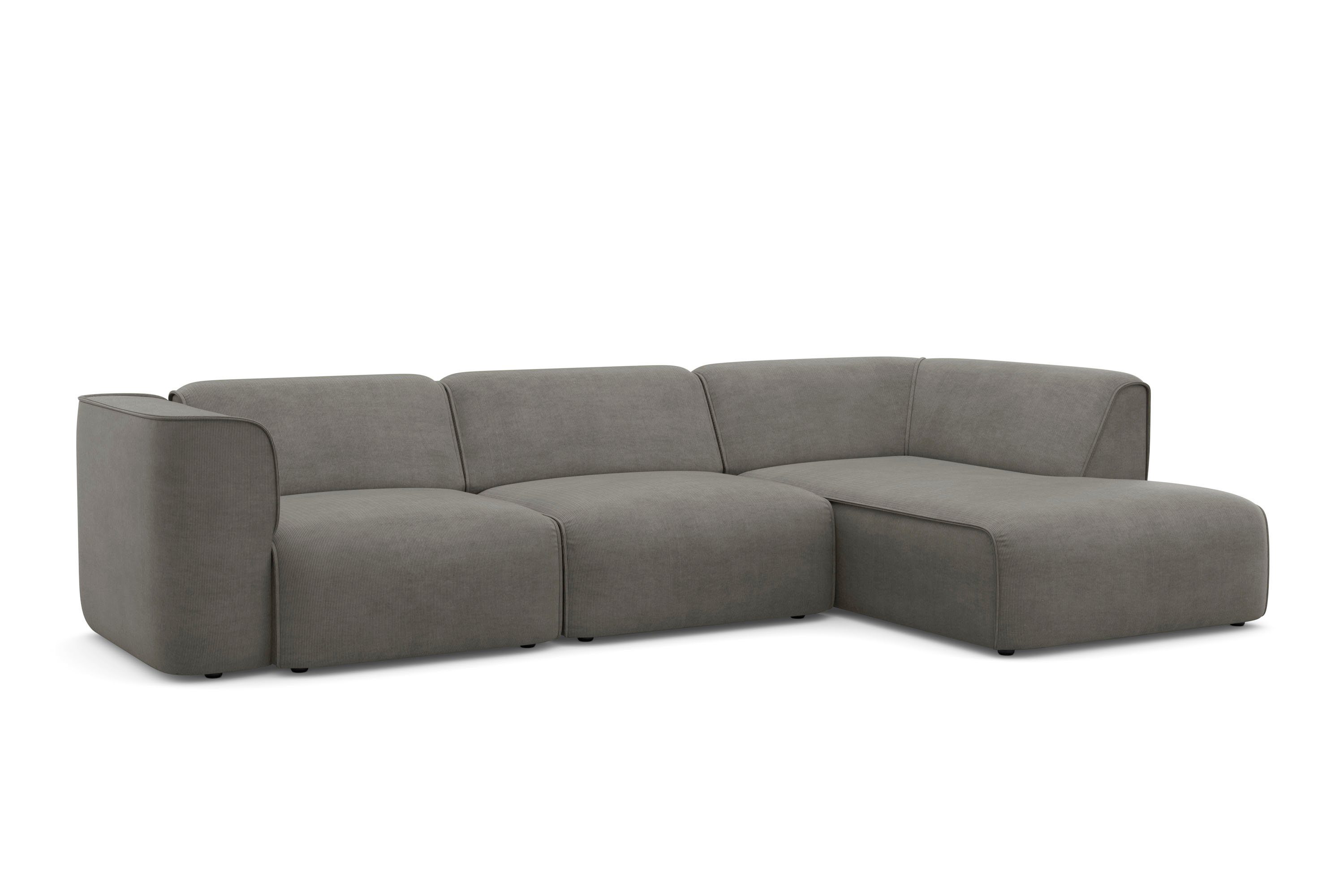 RAUM.ID Hoekbank Merid L-vorm, altijd uitbreidbaar met modules, B/D/H: 295/162/70 cm