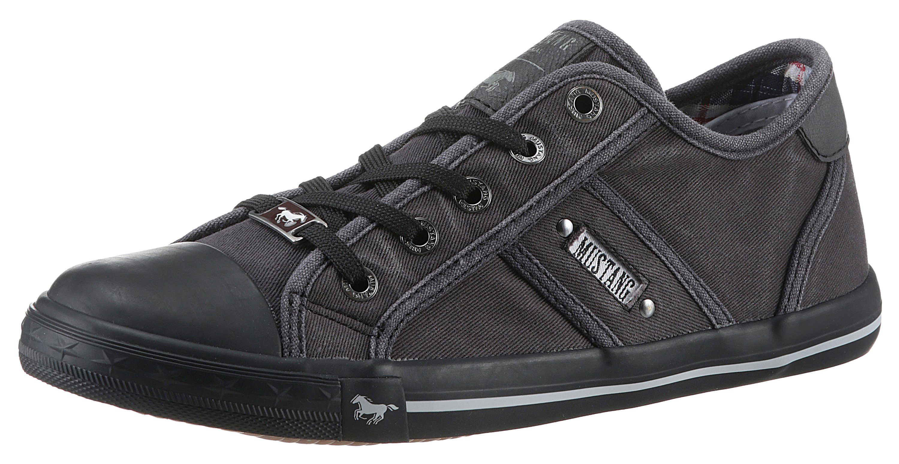 Mustang Shoes Sneakers , vrijetijdsschoen, lage schoen, veterschoen met mustang merklabel dames schoenen maat 37 grijs