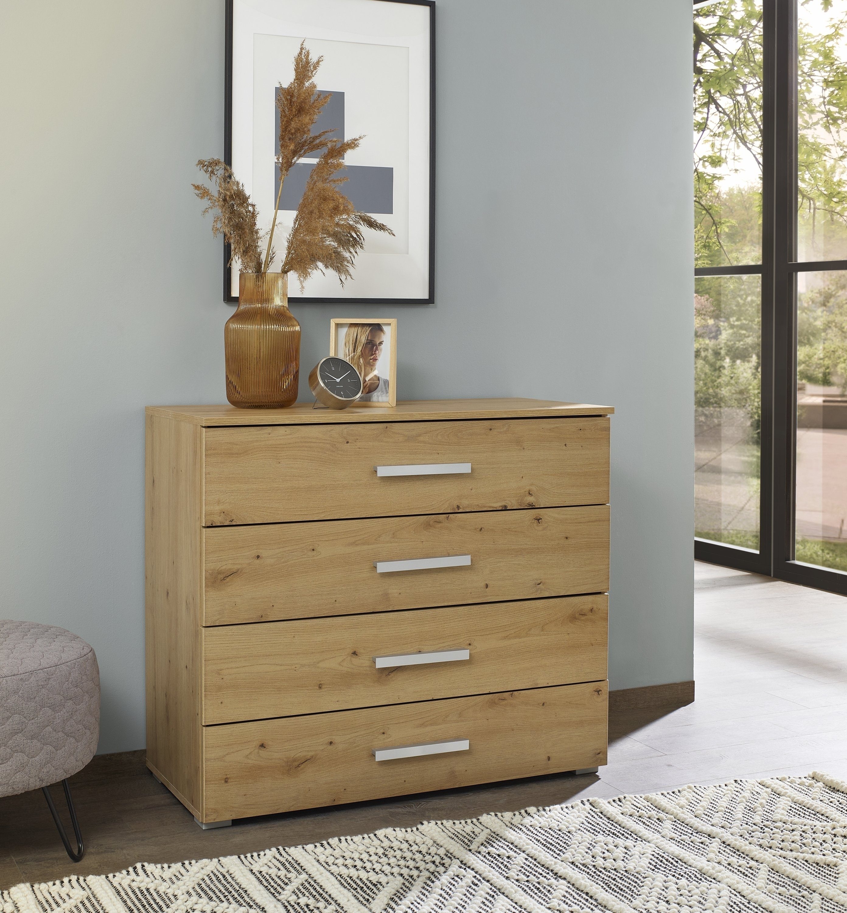 rauch Ladekast Sideboard commode ladecommode KOLUNA Breedte 93 cm met 4 grote lades voor veel opbergruimte MADE IN GERMANY