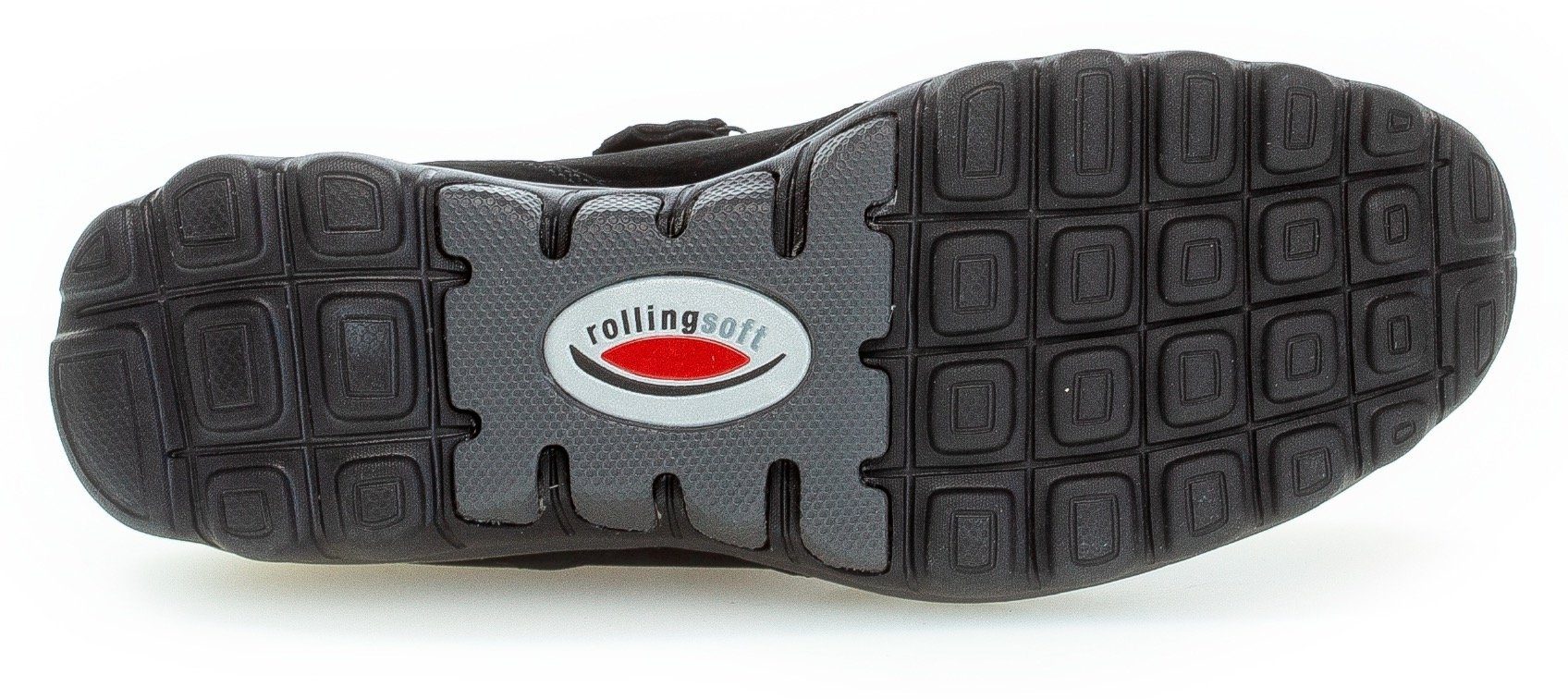 Gabor Rollingsoft Sneakers met sleehak vrijetijdsschoen, lage schoen, veterschoen met optifit verwisselbare inlegzool