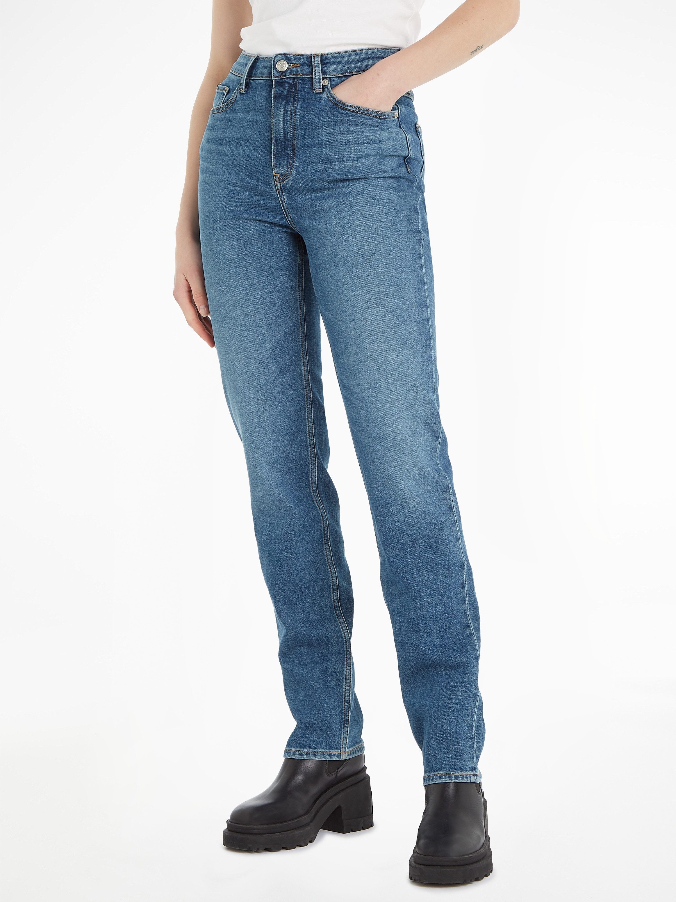 Tommy Hilfiger Straight jeans in blauwe wassing