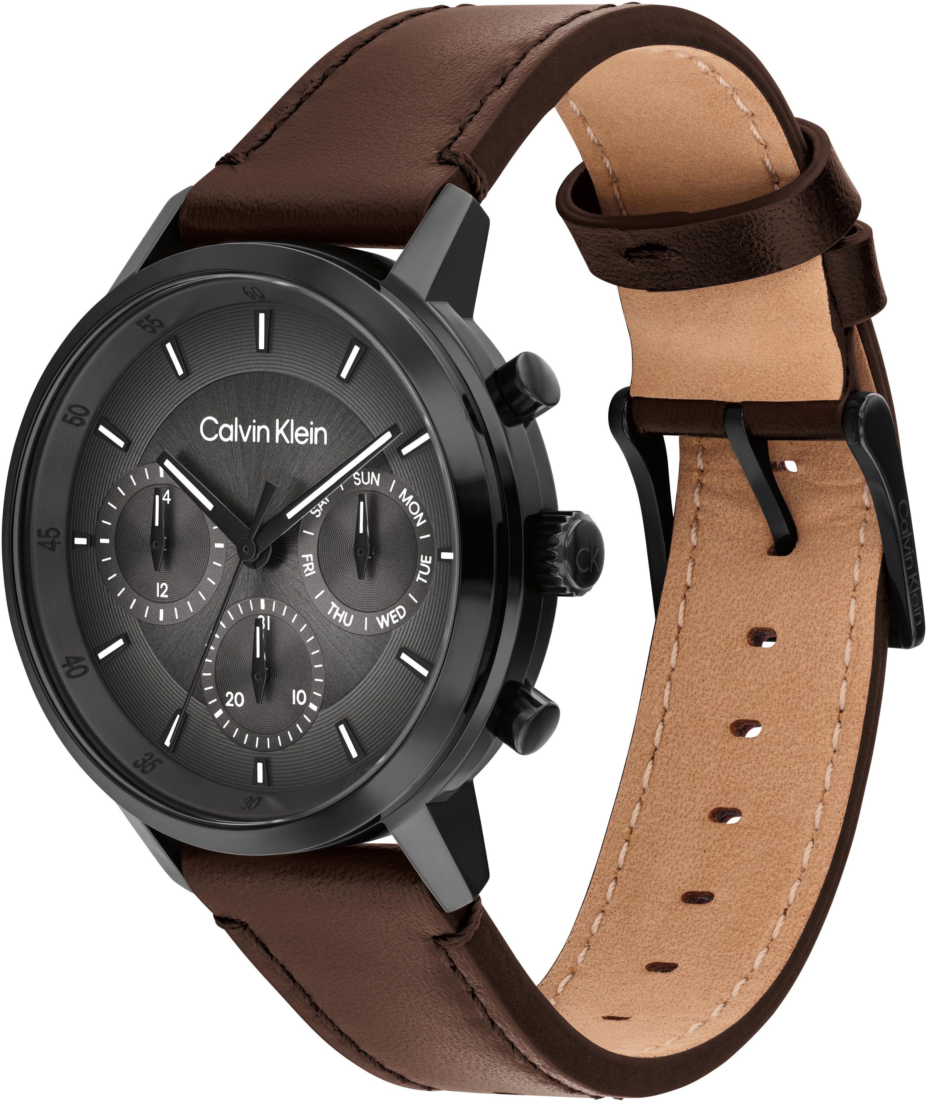 Calvin Klein Multifunctioneel horloge GAUGE Quartzhorloge, horloge, herrenuur, roestvrijstalen band, analoog