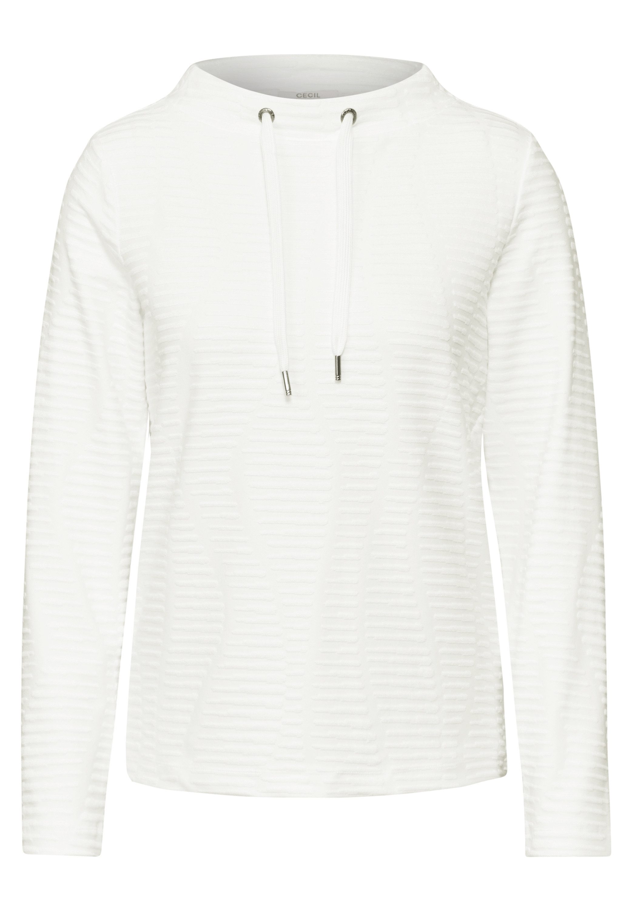 Cecil Shirt met lange mouwen met structuurmotief